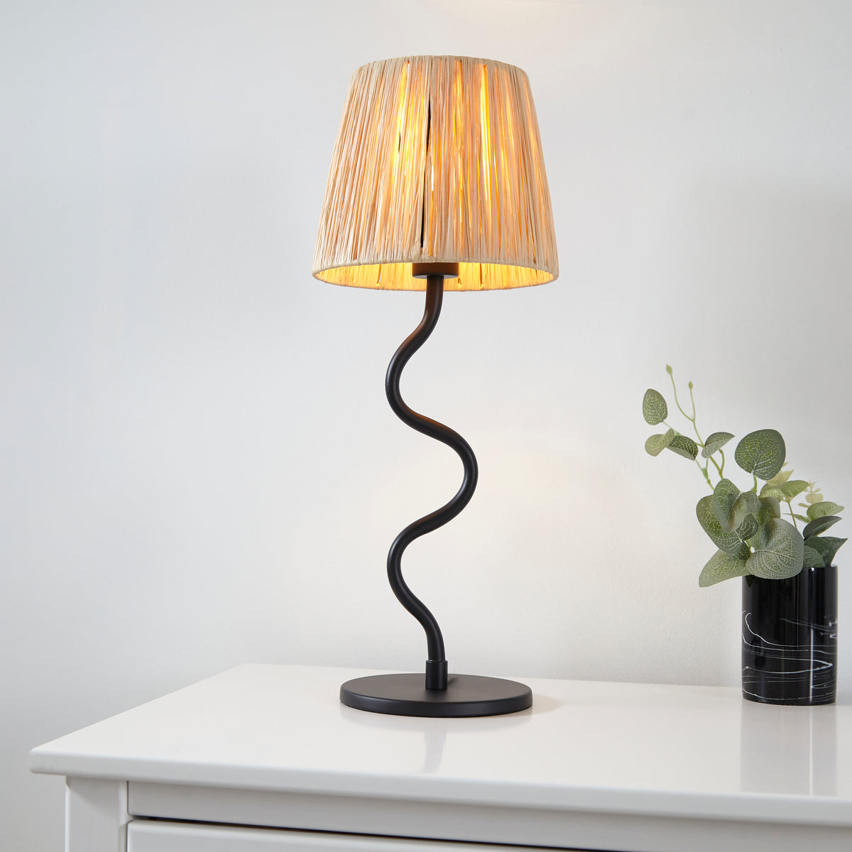 Vintage squiggle deals lamp