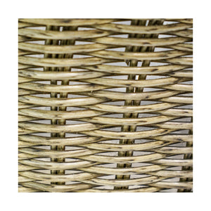 Polyrattan Lined Basket Natural Small