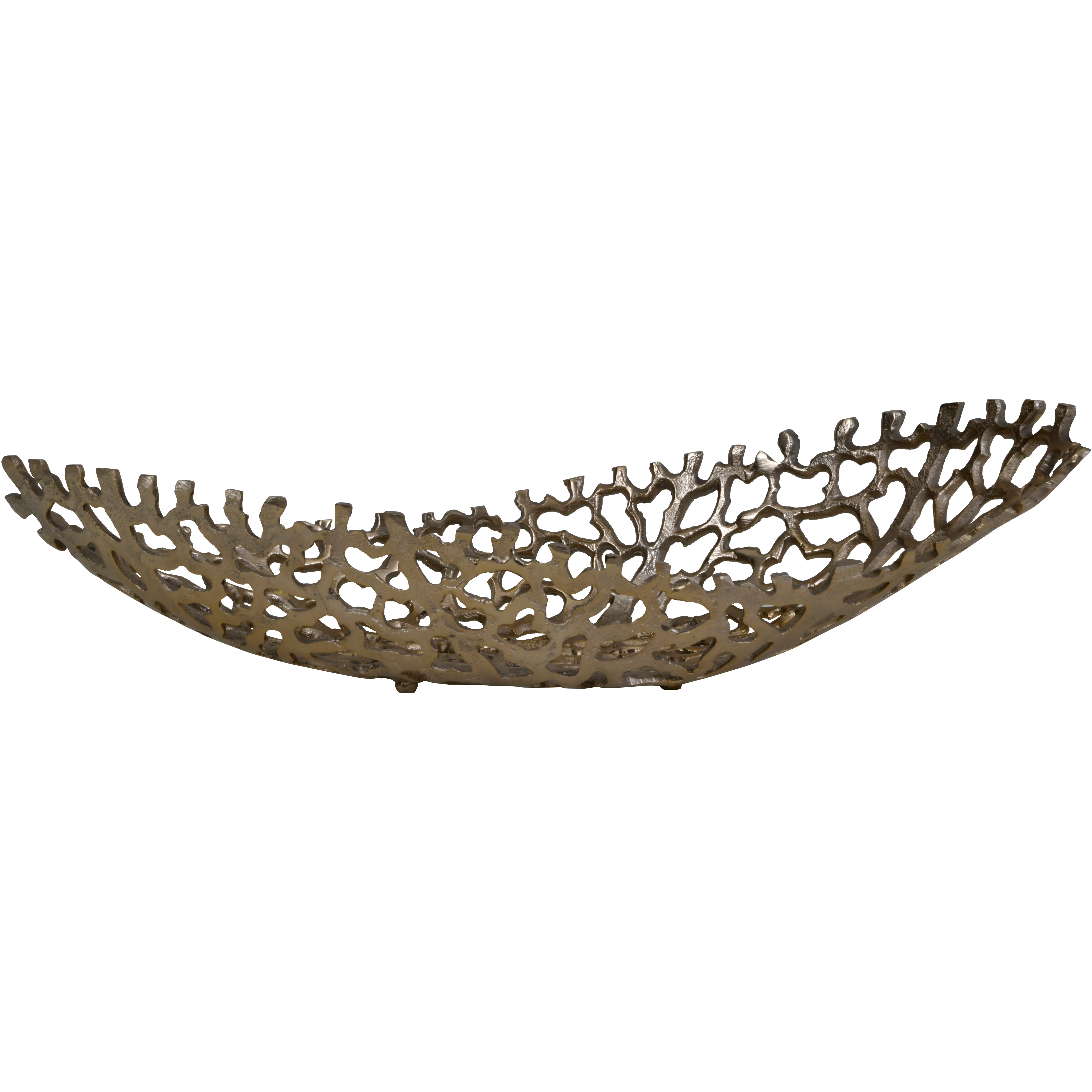 Austin Gold Coral Ellipse Bowl 26x63x16cm