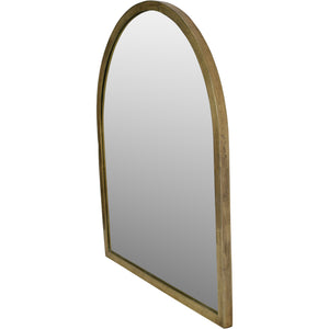 Window Arch Large Mirror in Brass Finish