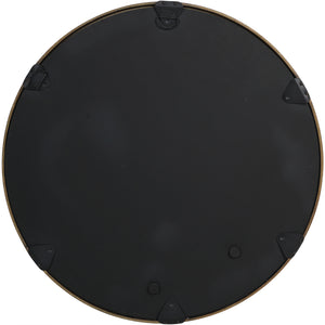 Helsinki Brass Textured Round Mirror 100cm