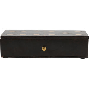 Colombo Small Wooden Domino Set in Storage Box