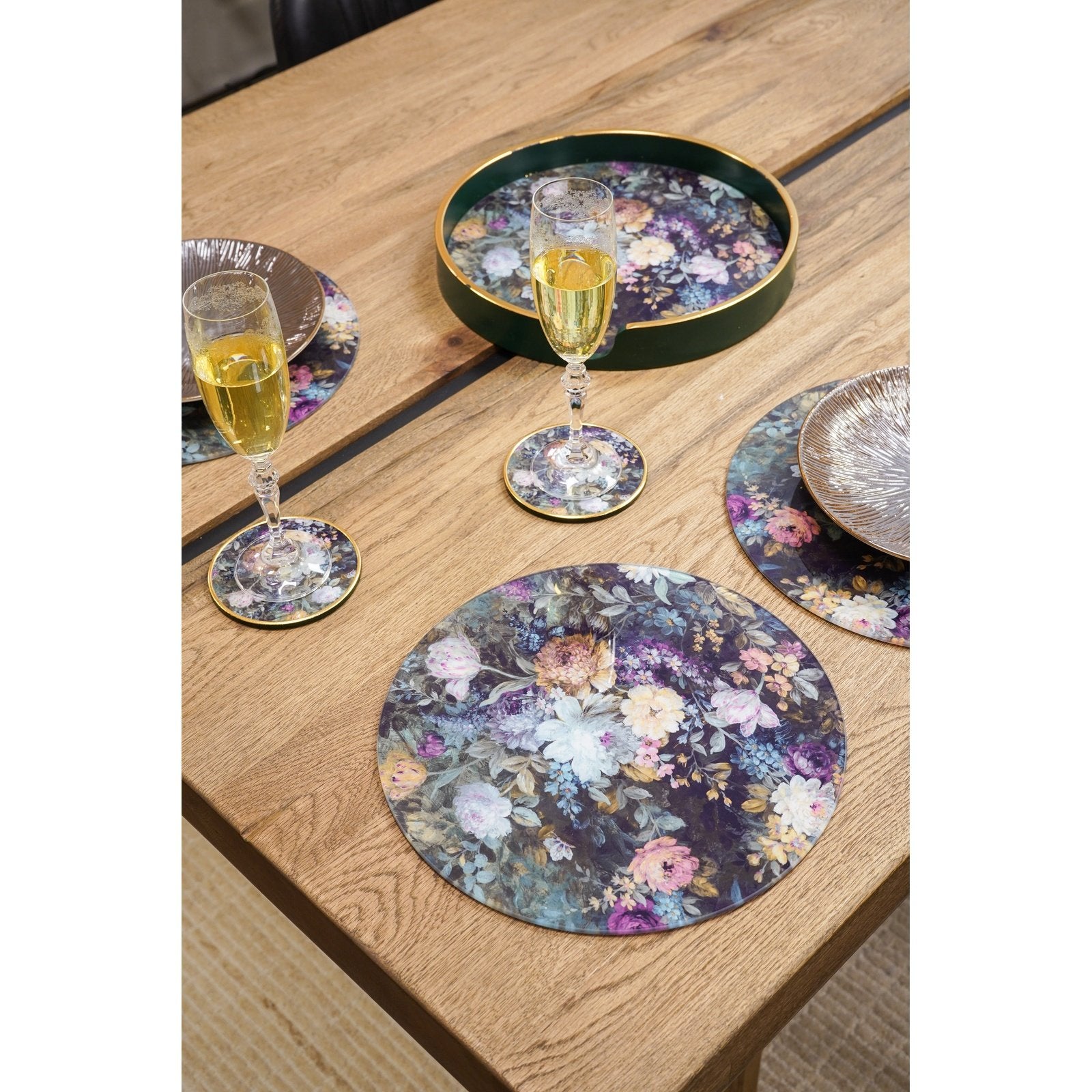 Matilda Floral Print Set Of 4 Placemats