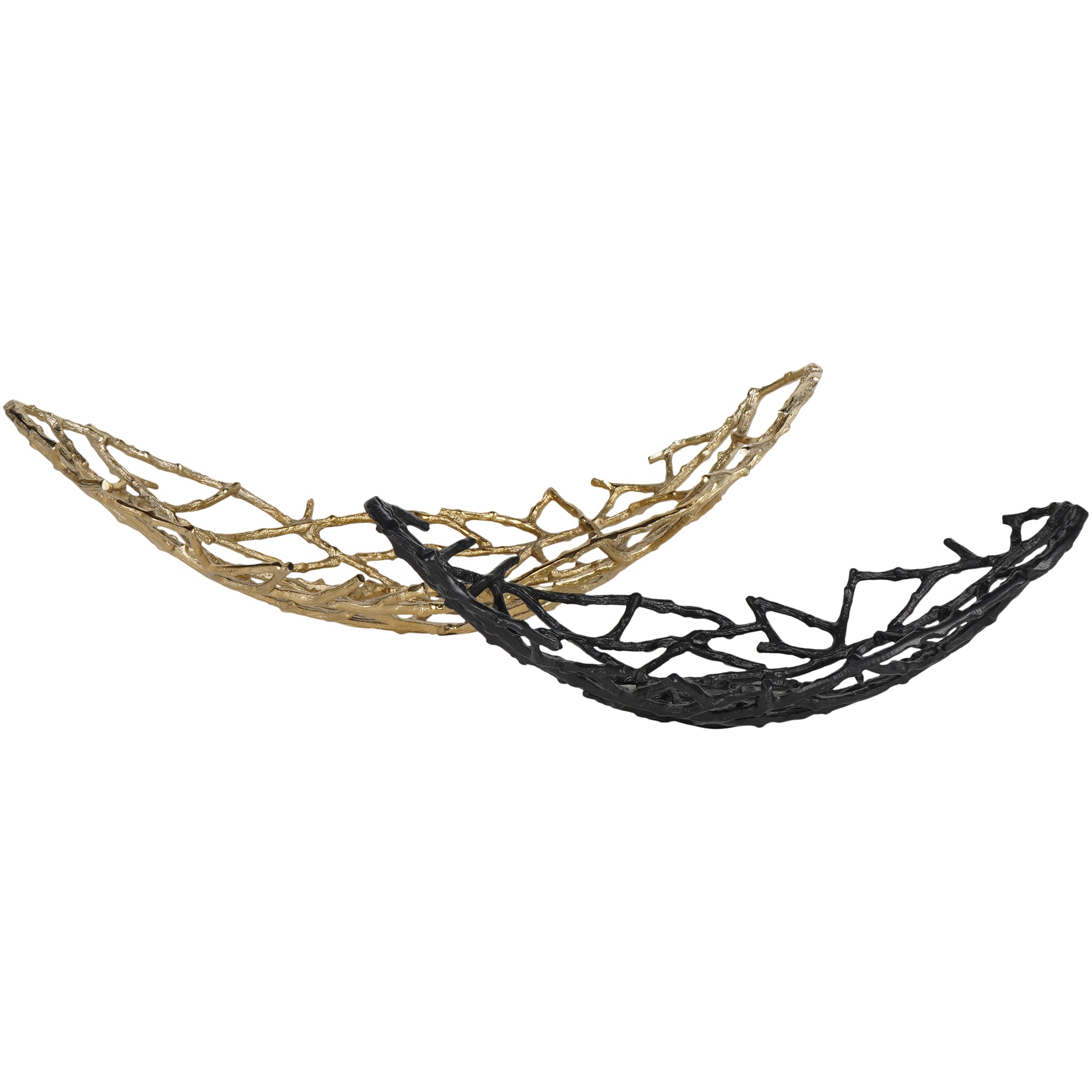 Twigs Oval Bowl Gold Large