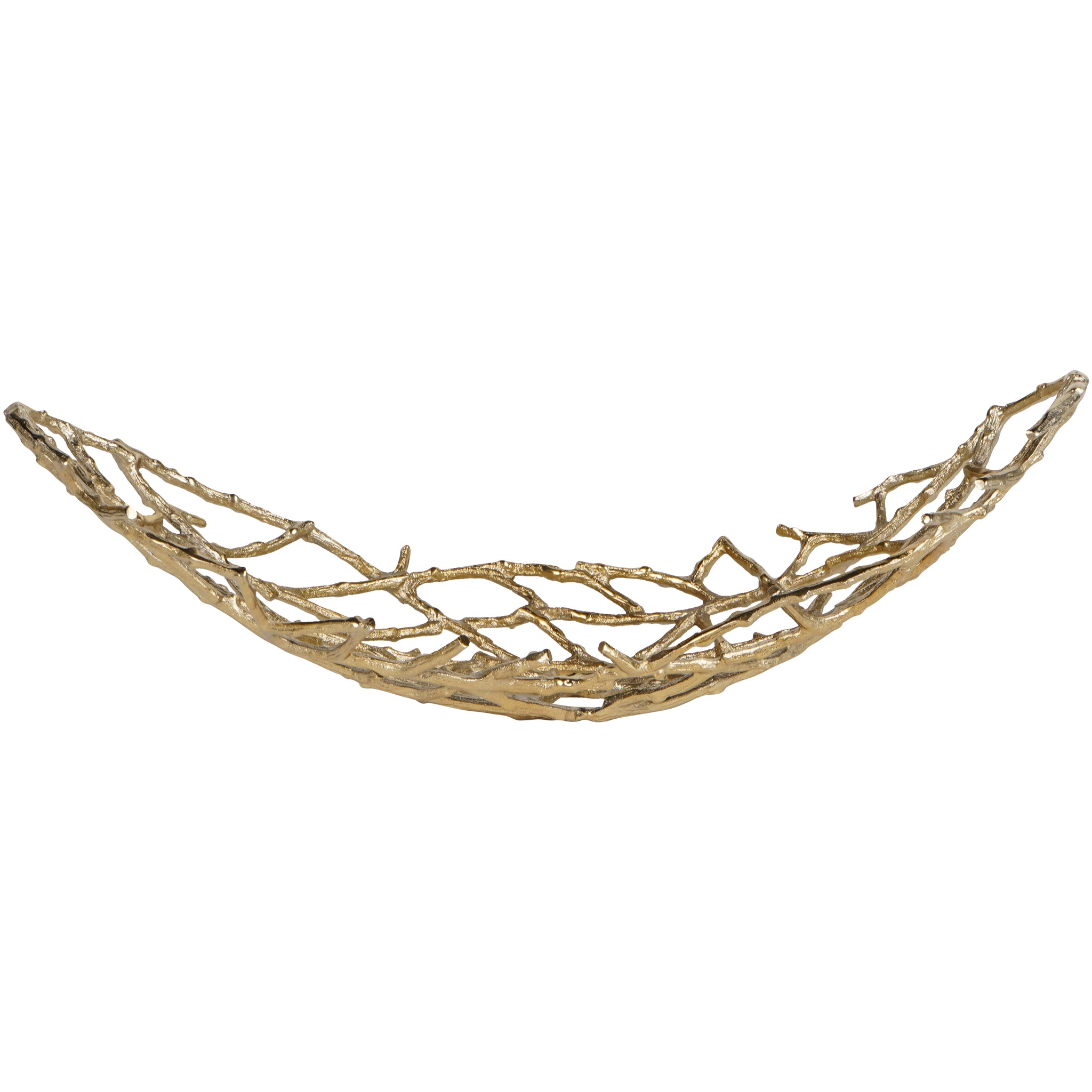 Twigs Oval Bowl Gold Large