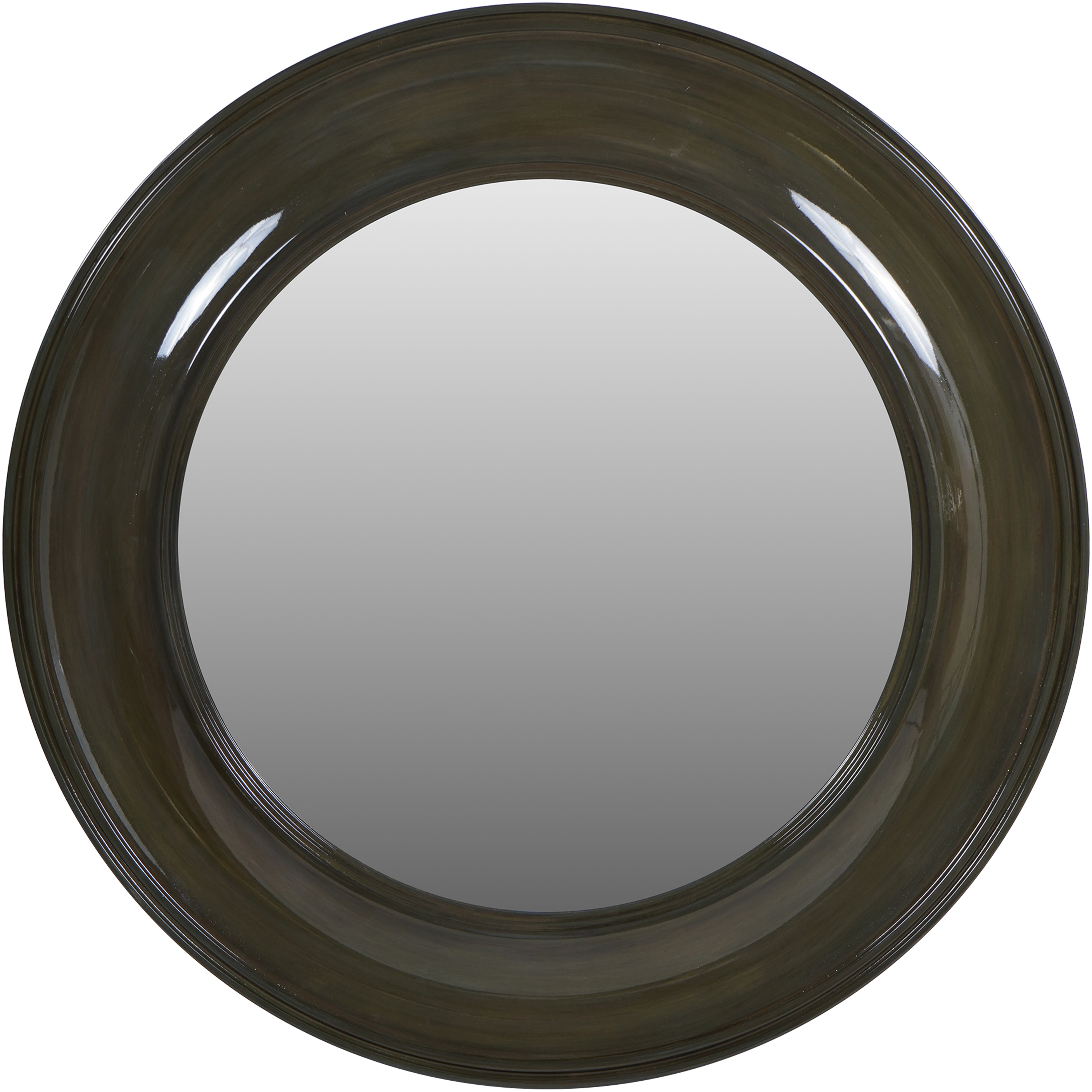 Olive Green Lacquered Mirror 80cm