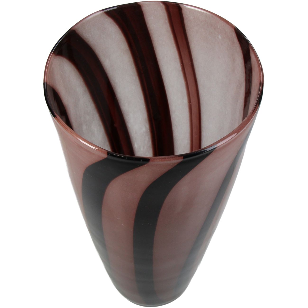 Glass Humbug Vase 16 cm