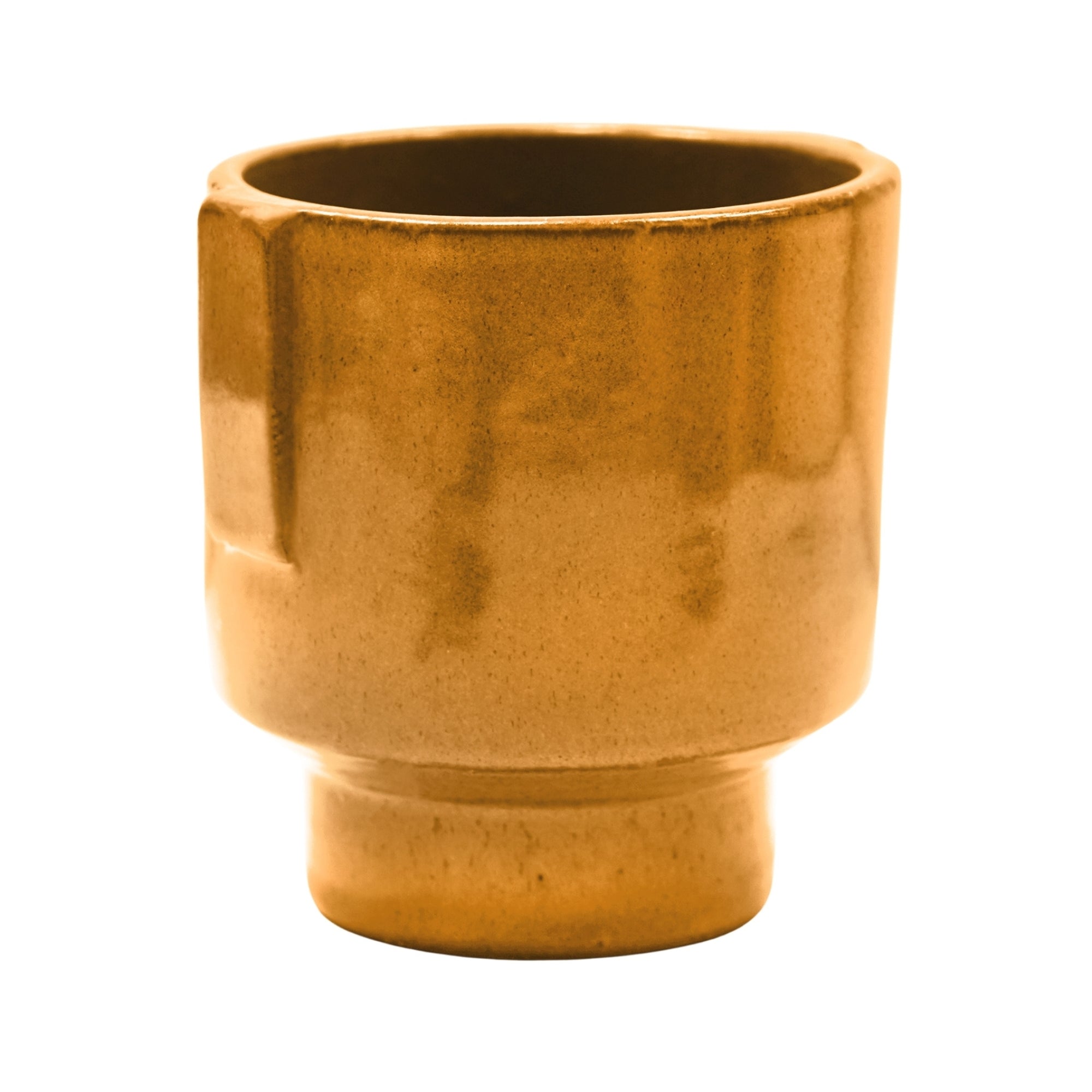 Aries Glazed handles planter Rust Small