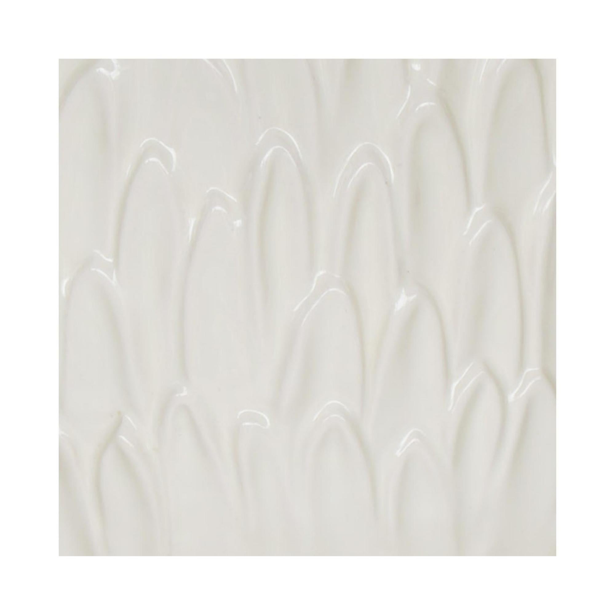 Arles Leaf Embossed White Planter Small