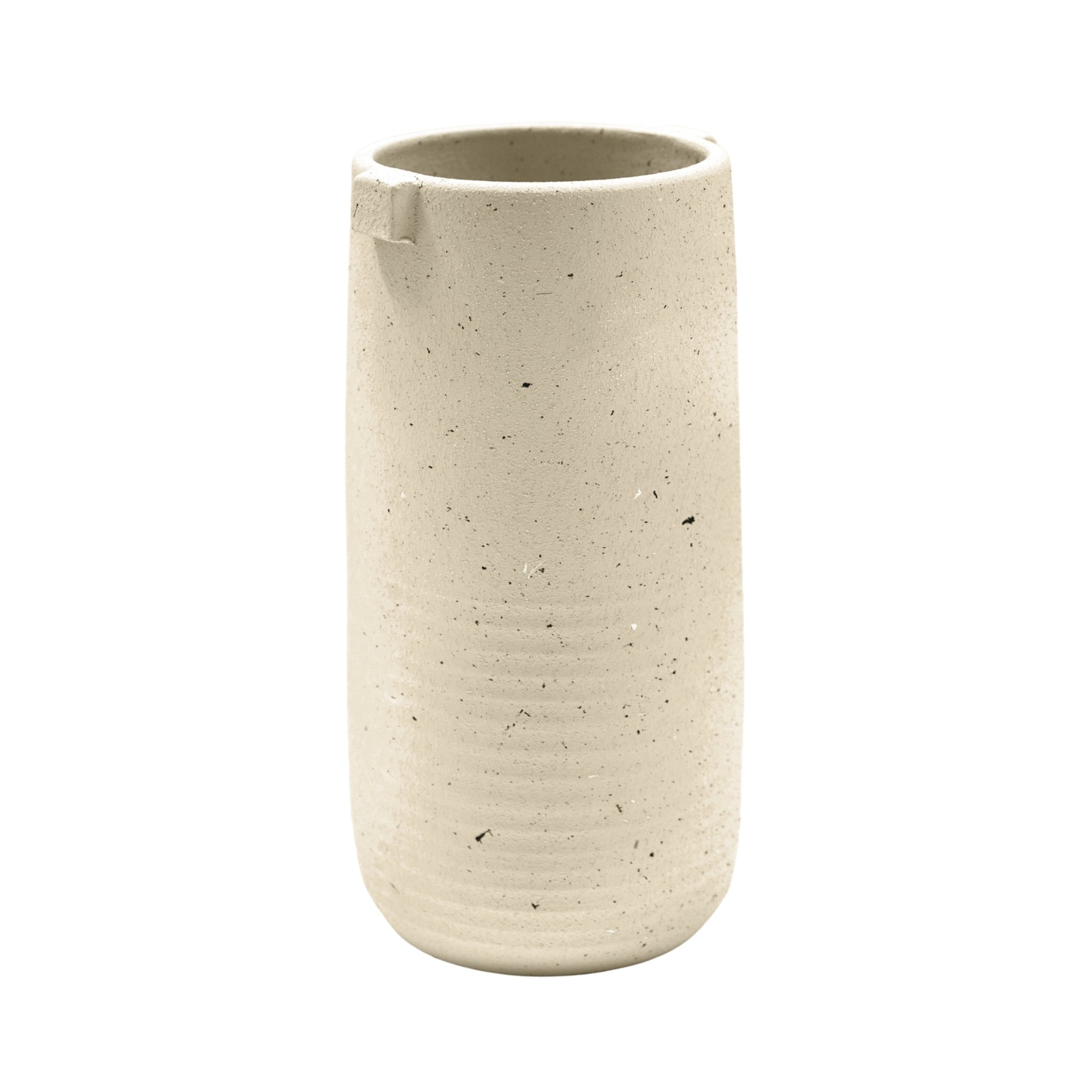 Aurora Terrazzo Handles Tall Vase Oat