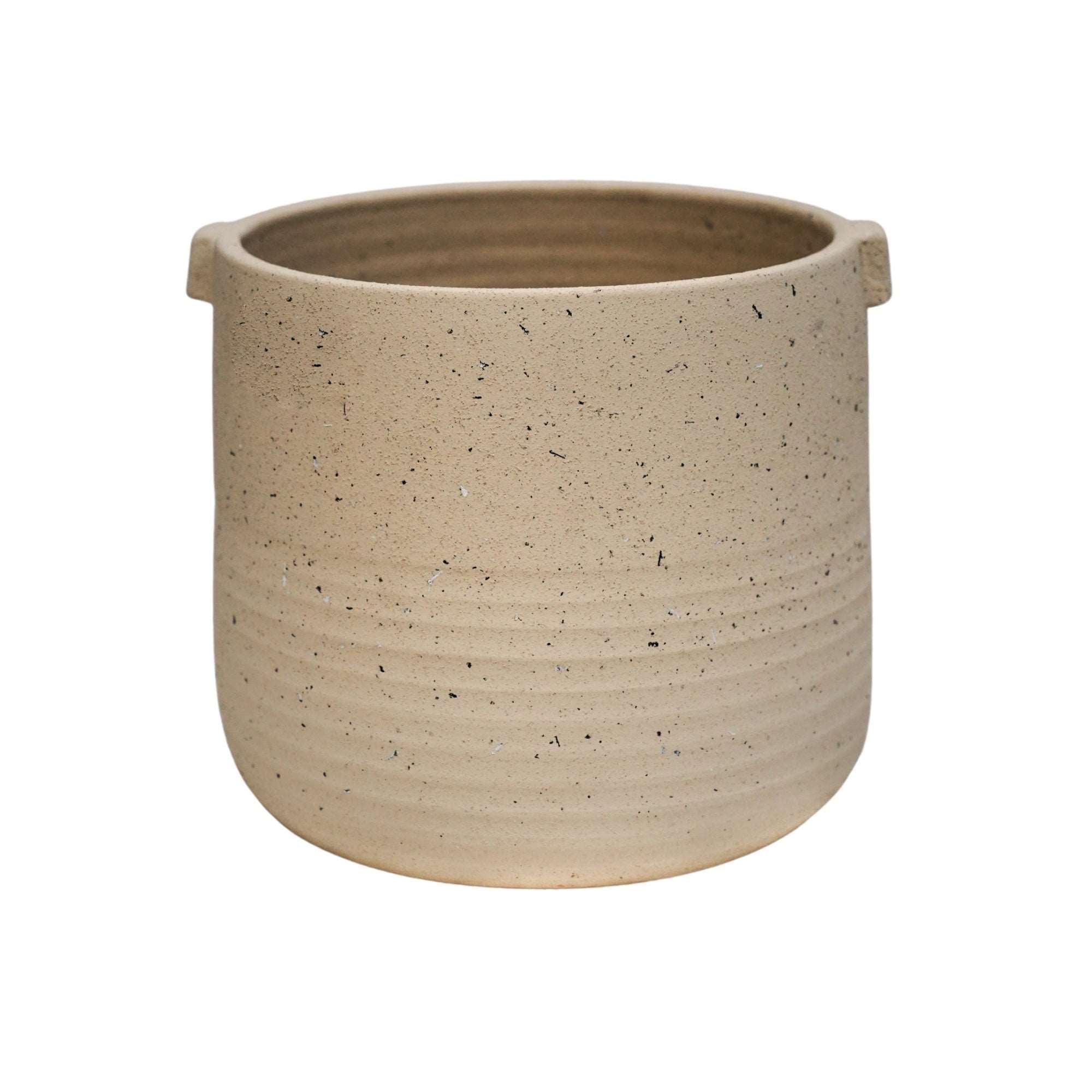 Aurora Terrazzo Handle Planter Oat Large