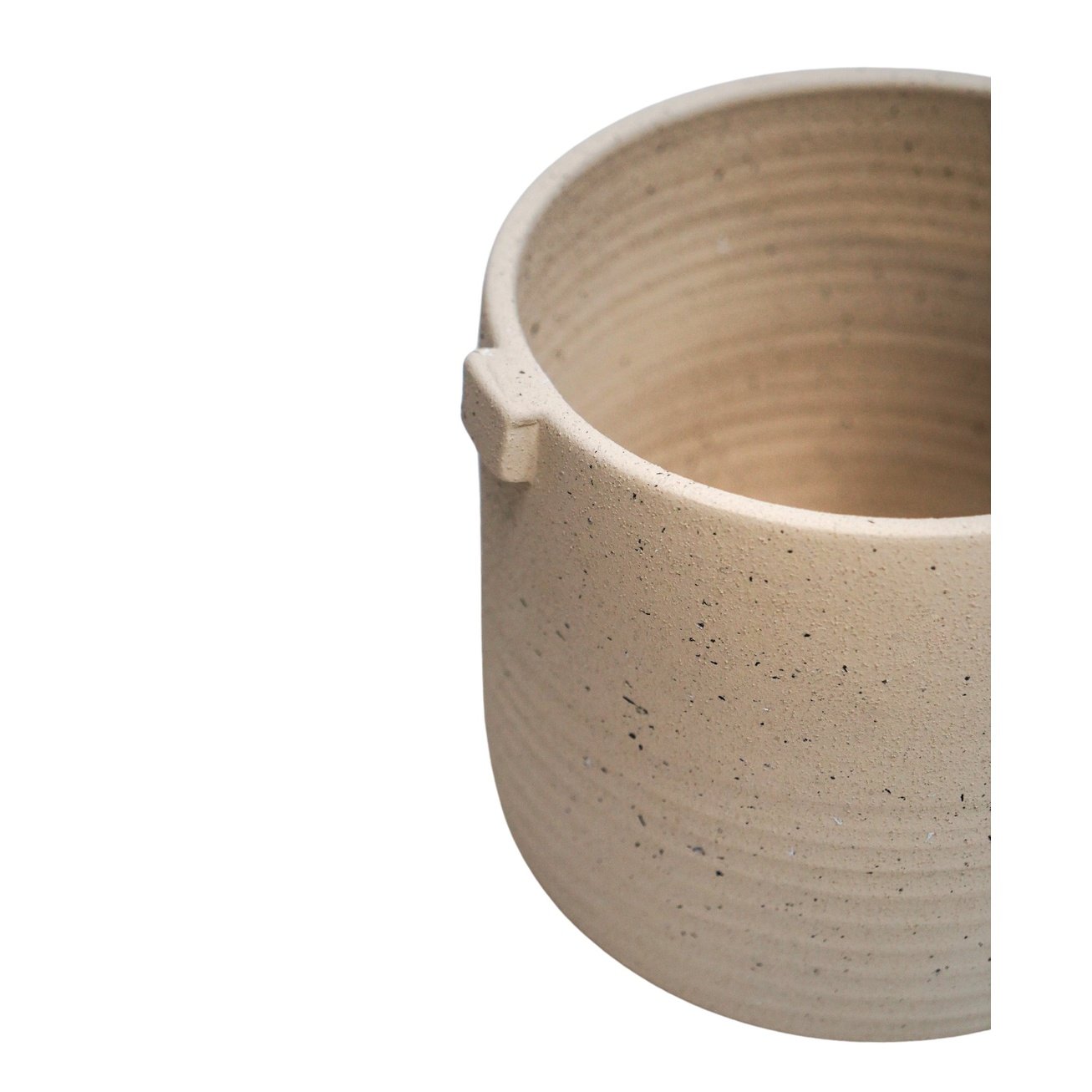 Aurora Terrazzo Handle Planter Oat Large