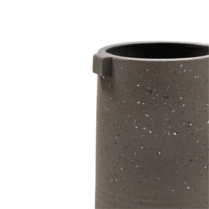 Aurora Terrazzo Handles Tall Vase Slate