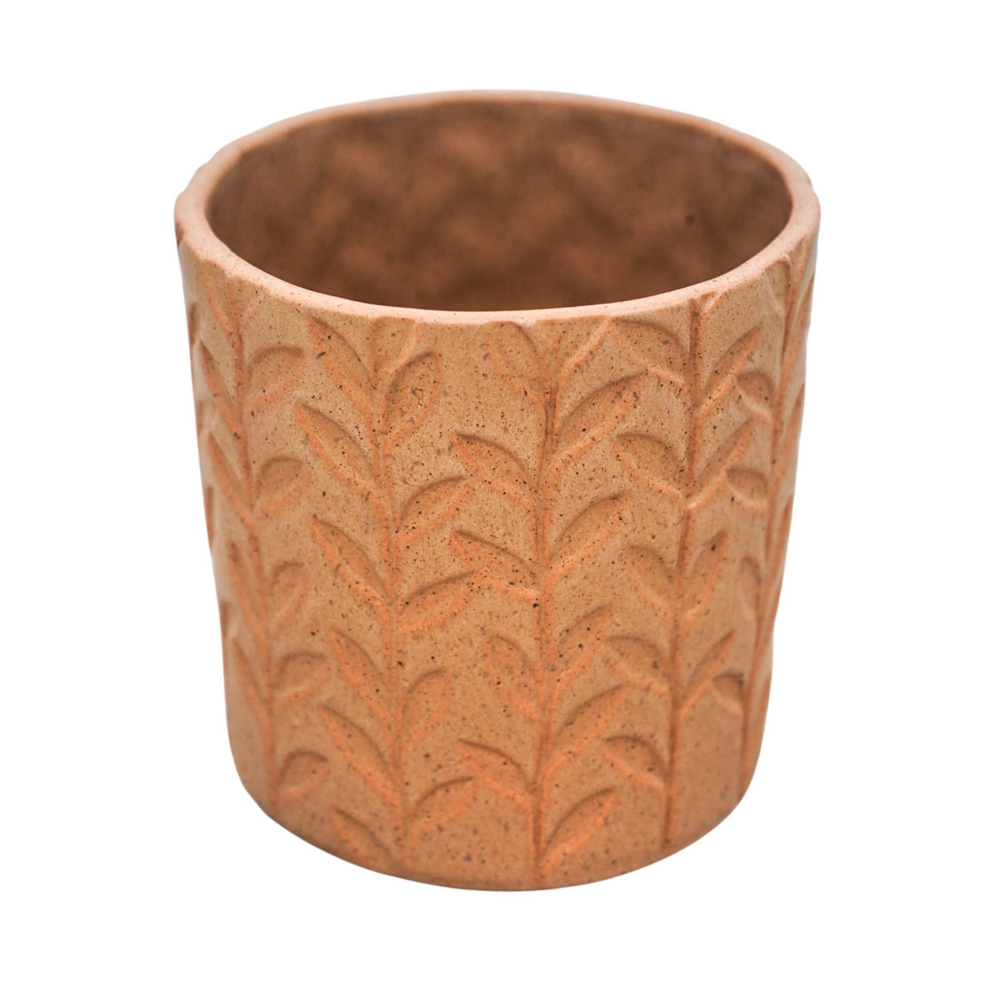 Fairford Ochre Speckle Leaf Planter