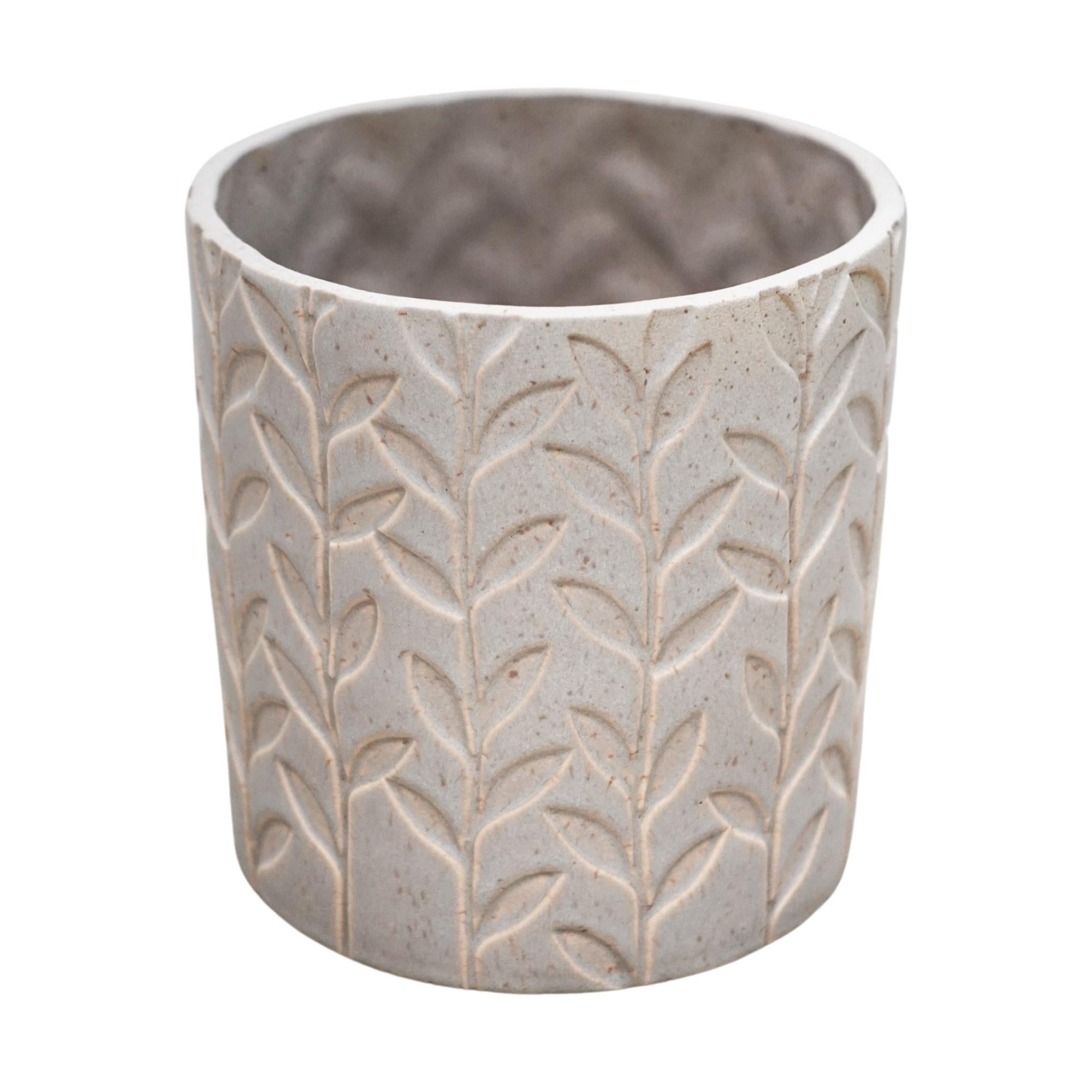 Fairford Stone Speckle Leaf Planter