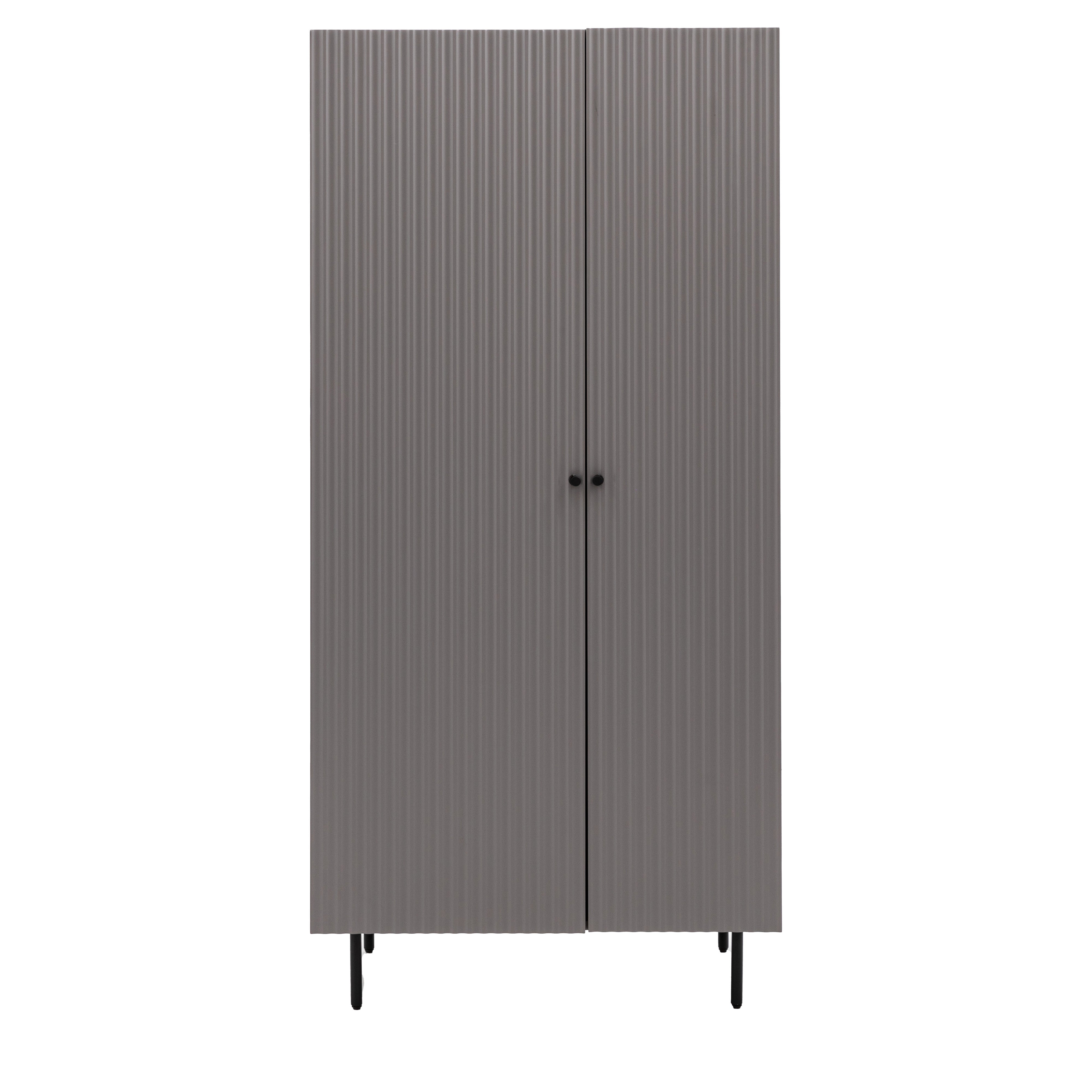 Brockhurst 2 Door Wardrobe Grey