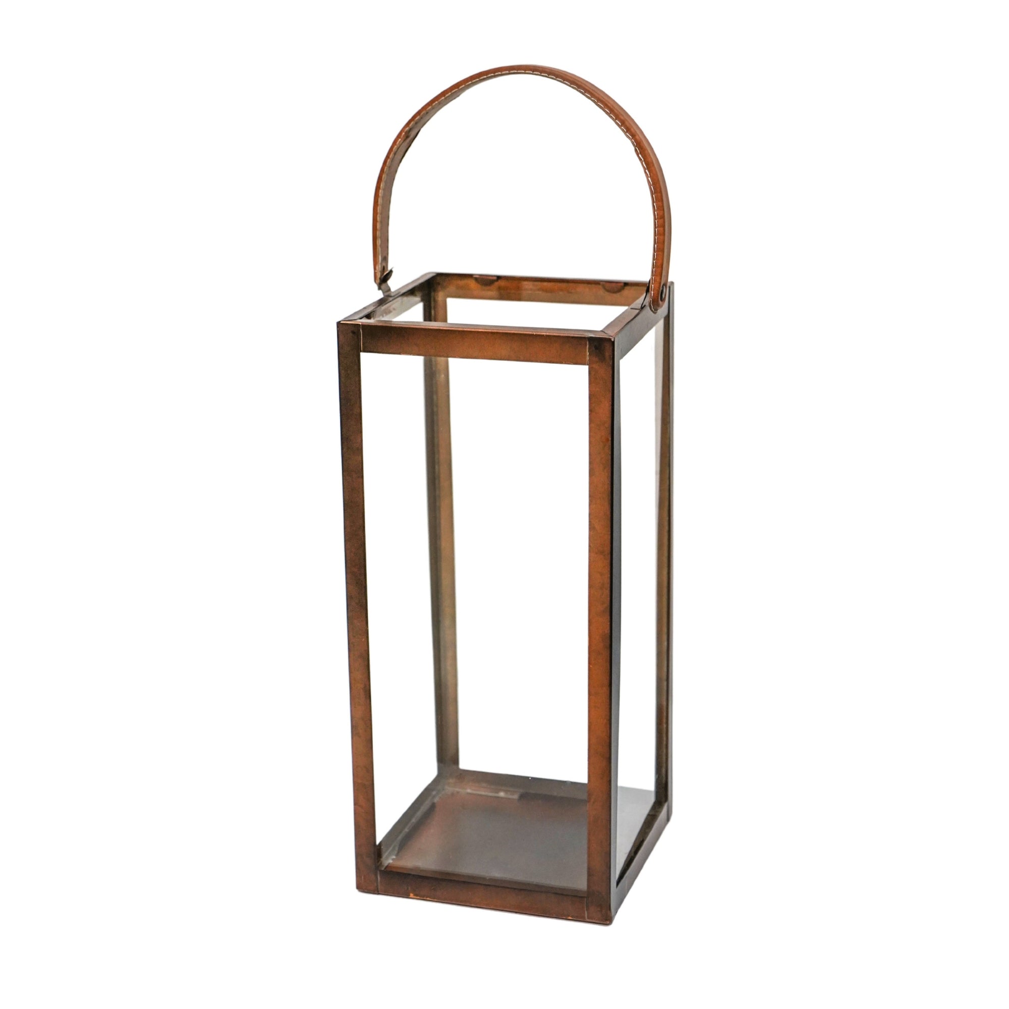 Hampton Tall Lantern In Copper Small