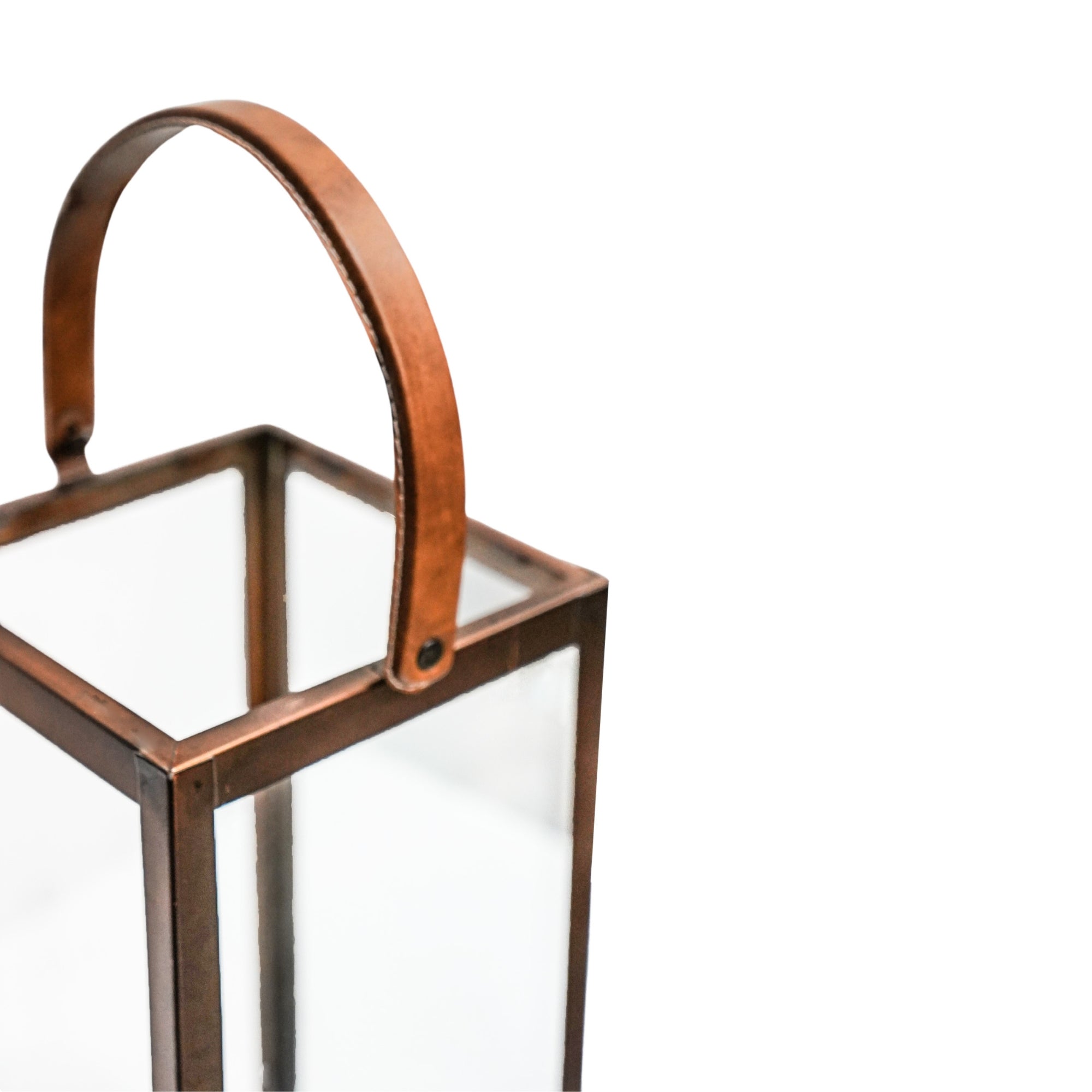 Hampton Tall Lantern In Copper Small