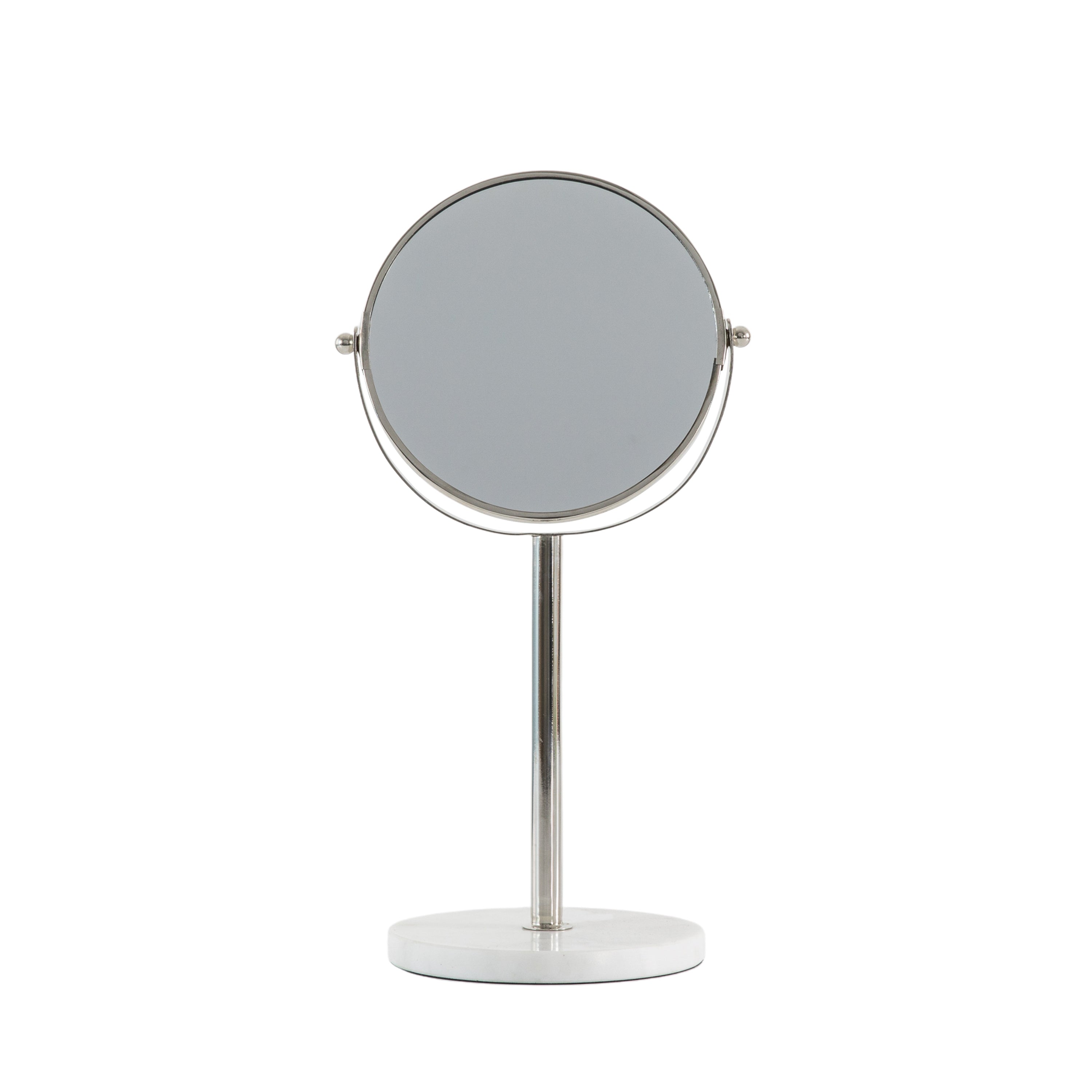 Elsa Vanity Mirror White Silver