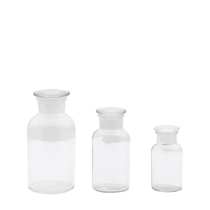 Apothecha Jar Clear Set of 3