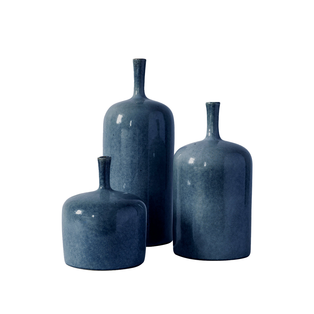 Womack Set of 3 Ornaments Blue