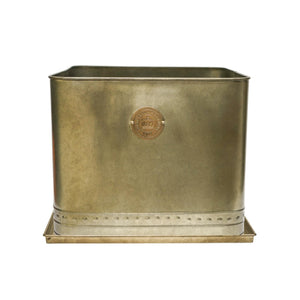 Kew Aged Brass Regency Outdoor Planter Small