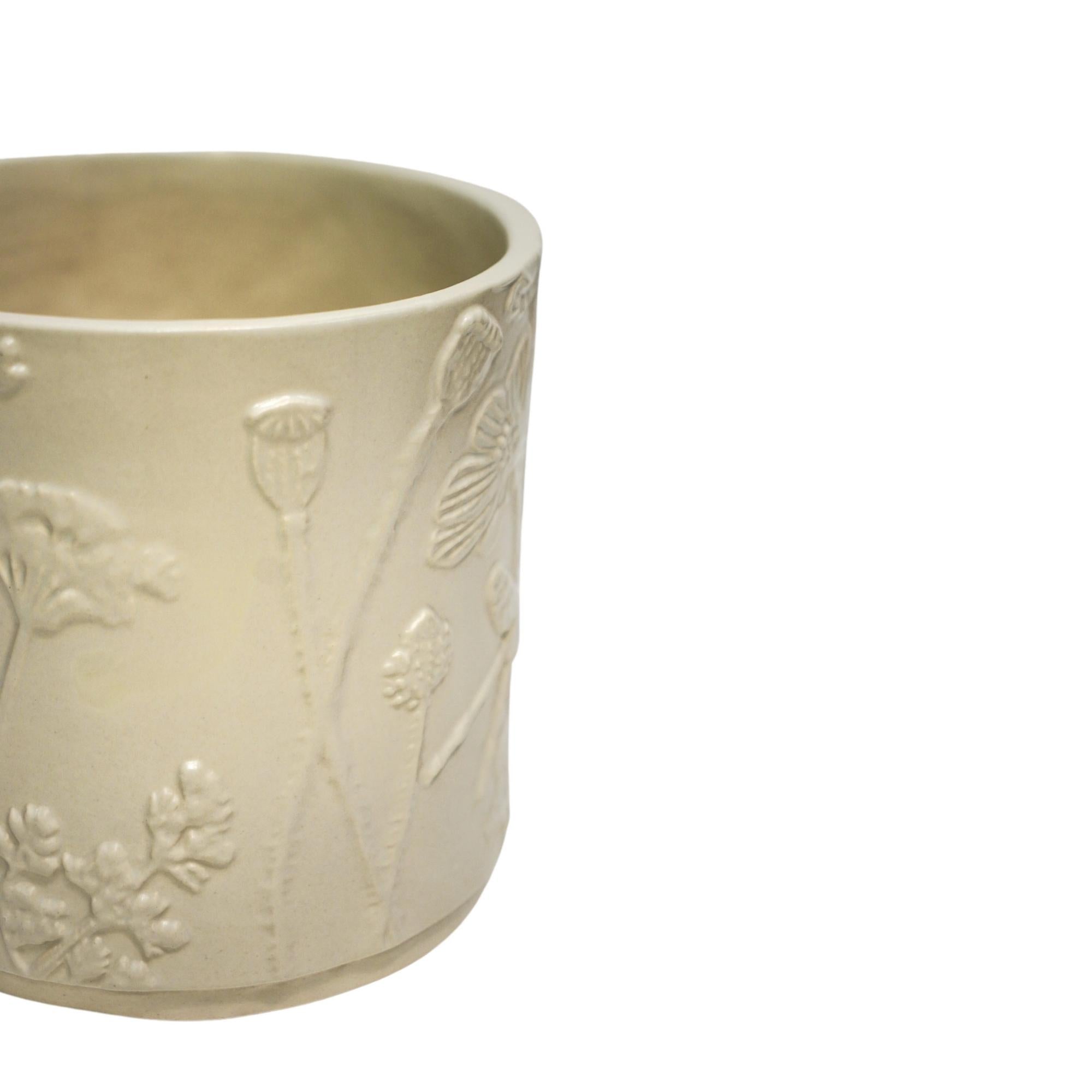 Kew Stoneware Meadow Planter Ivory Small