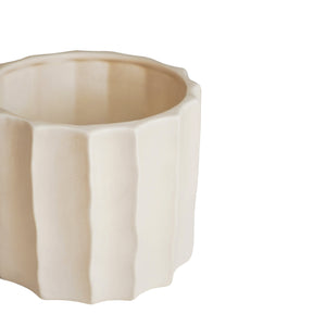 Kew Organic Ripple Bone Planter Large