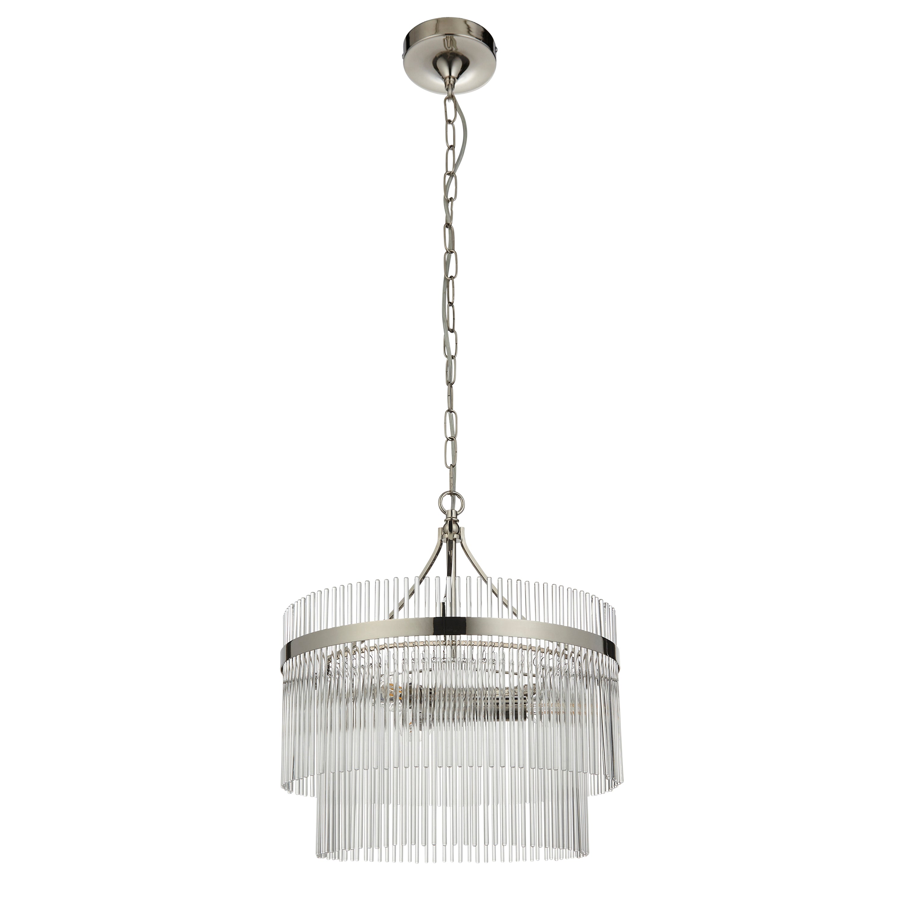 Maretta Pendant Light Bright Nickel Small