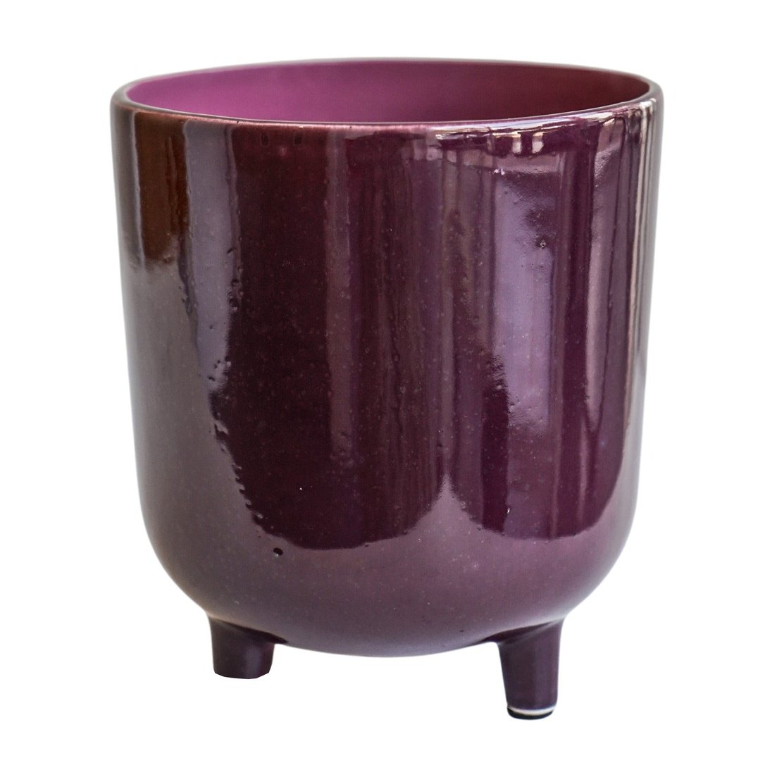 Lecce Plum Speckled Planter Large