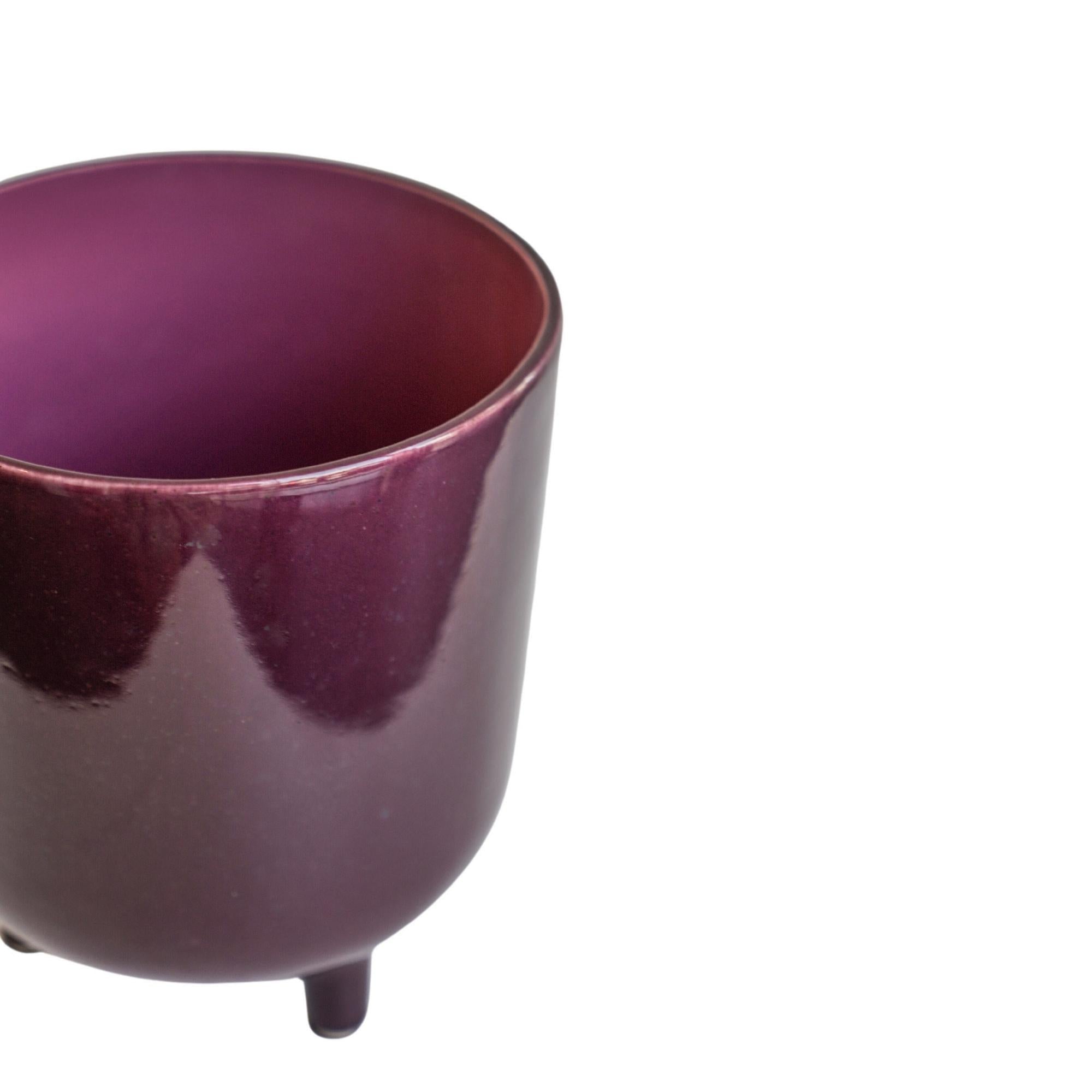 Lecce Plum Speckled Planter Large