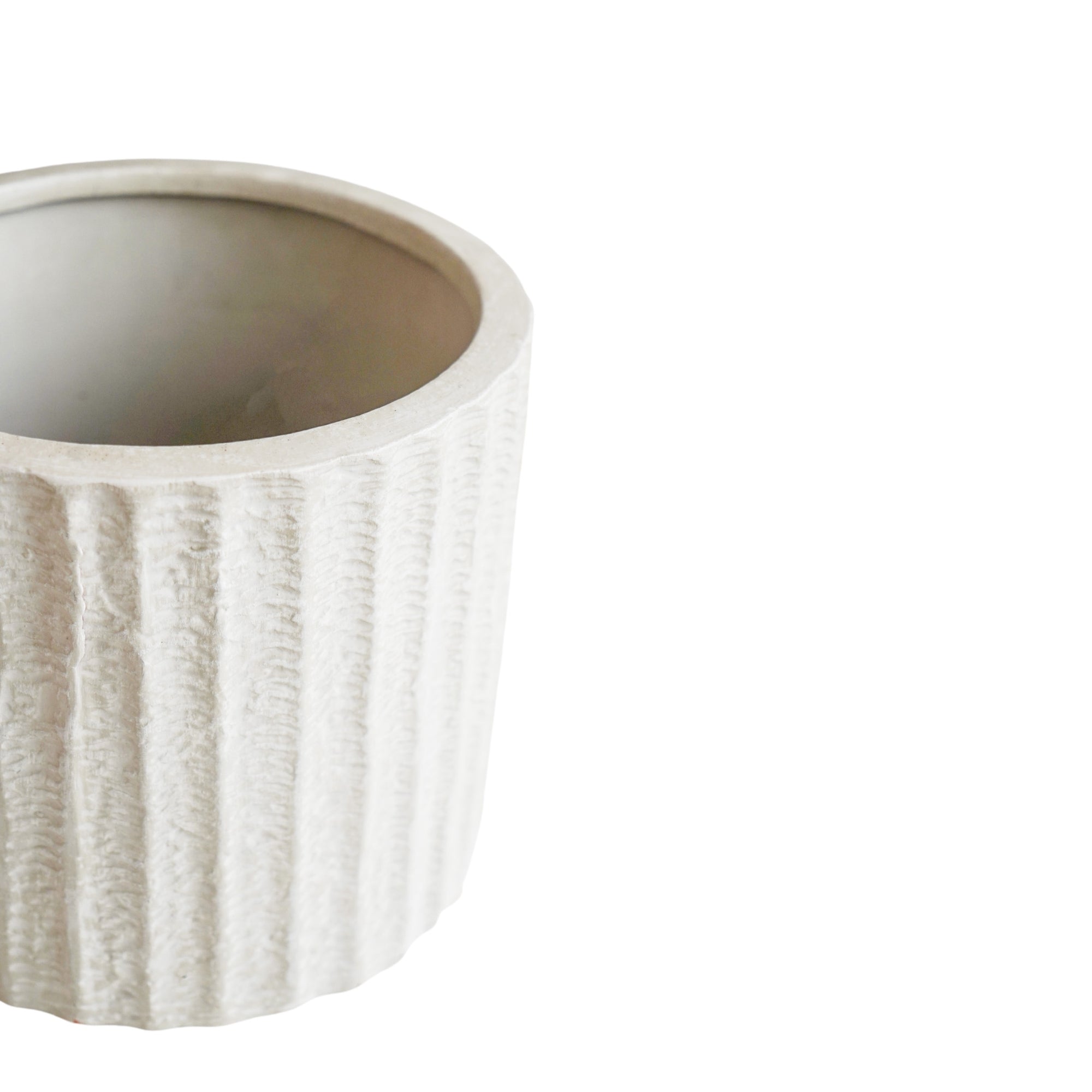 Outdoor Charleston Textured White Planter Set of 3