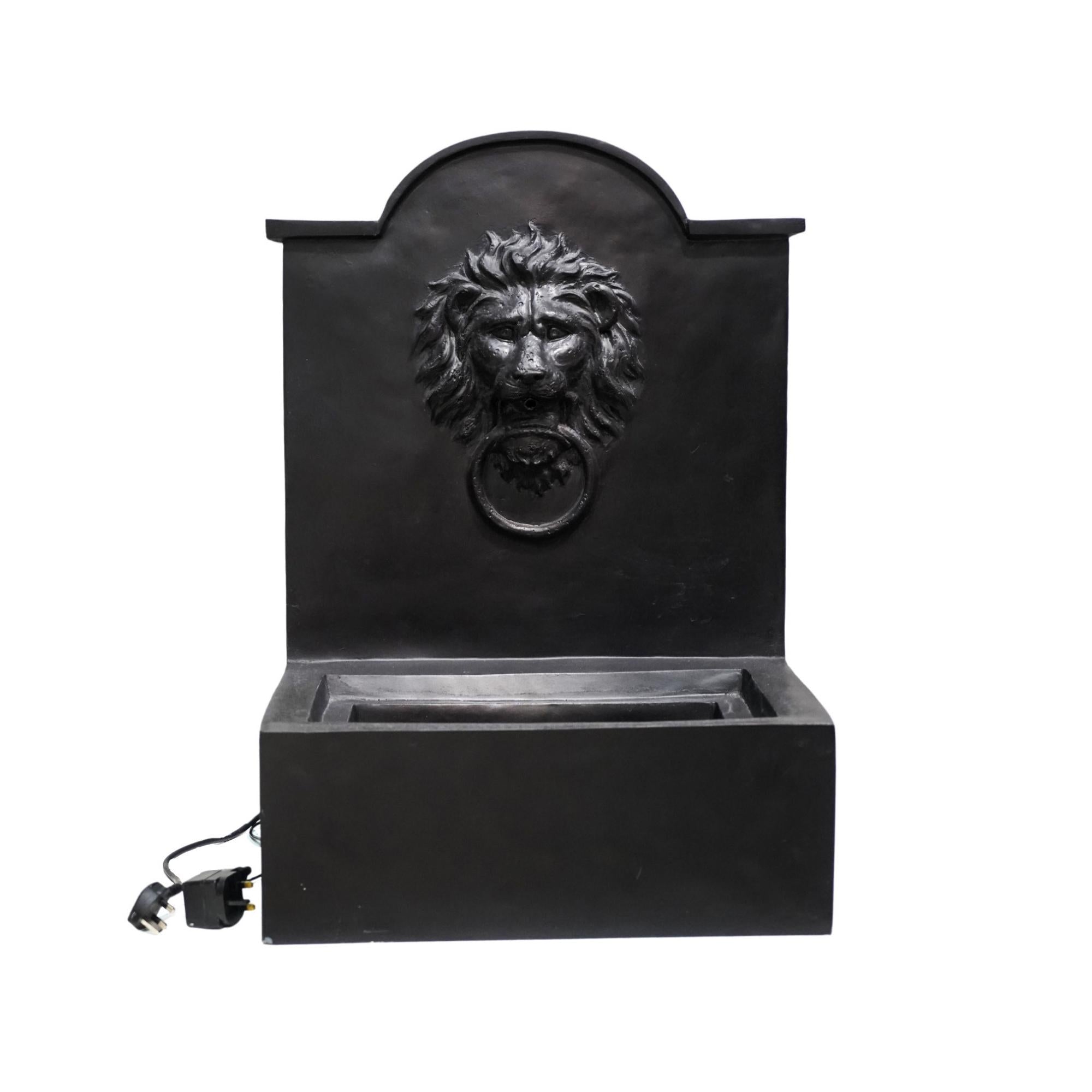 Outdoor Luxury Lion Water Feature Granite