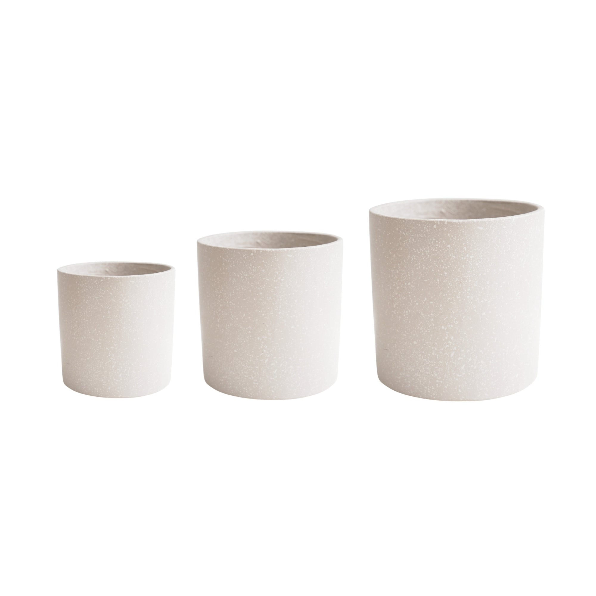 Valetta Ivory Terrazzo Planter Set of 3