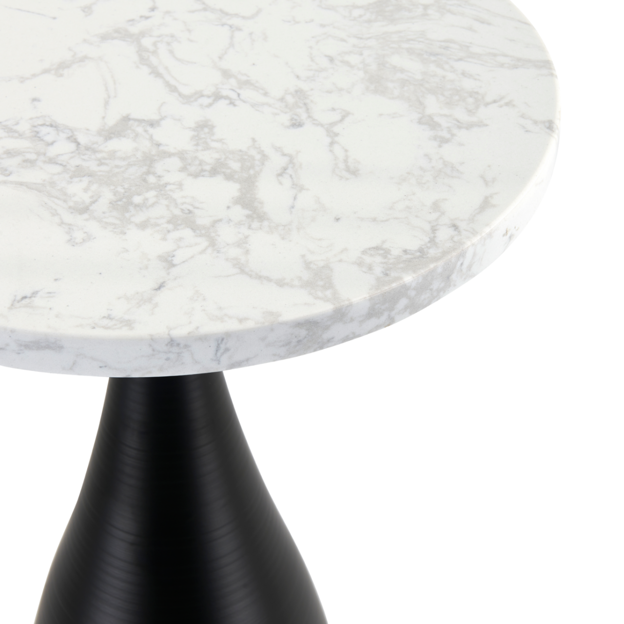 Hazel Side Table Faux Marble Top