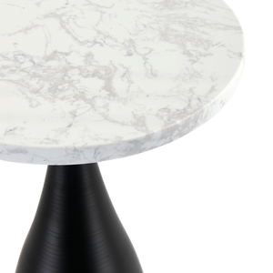 Hazel Side Table Faux Marble Top