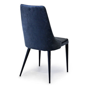 Alain Dining Chair Navy Velvet