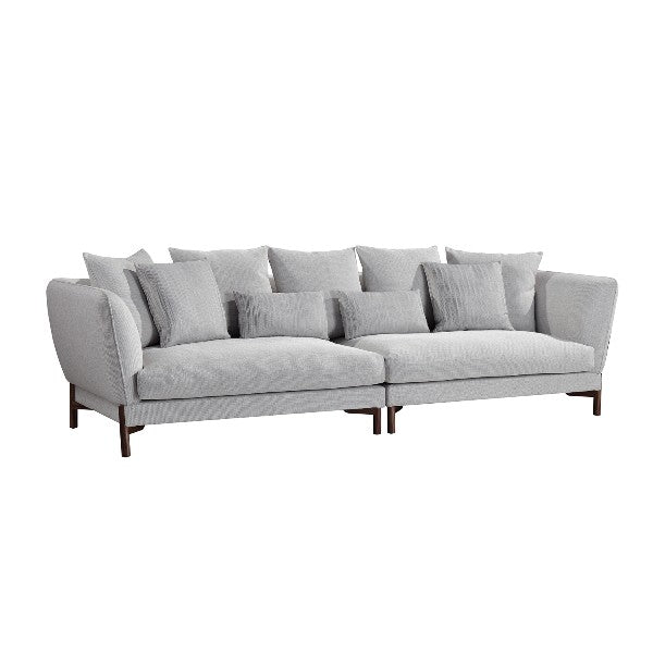 Mimosa 4 Seater Sofa Light Grey