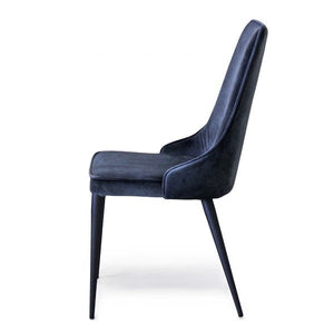 Alain Dining Chair Navy Velvet