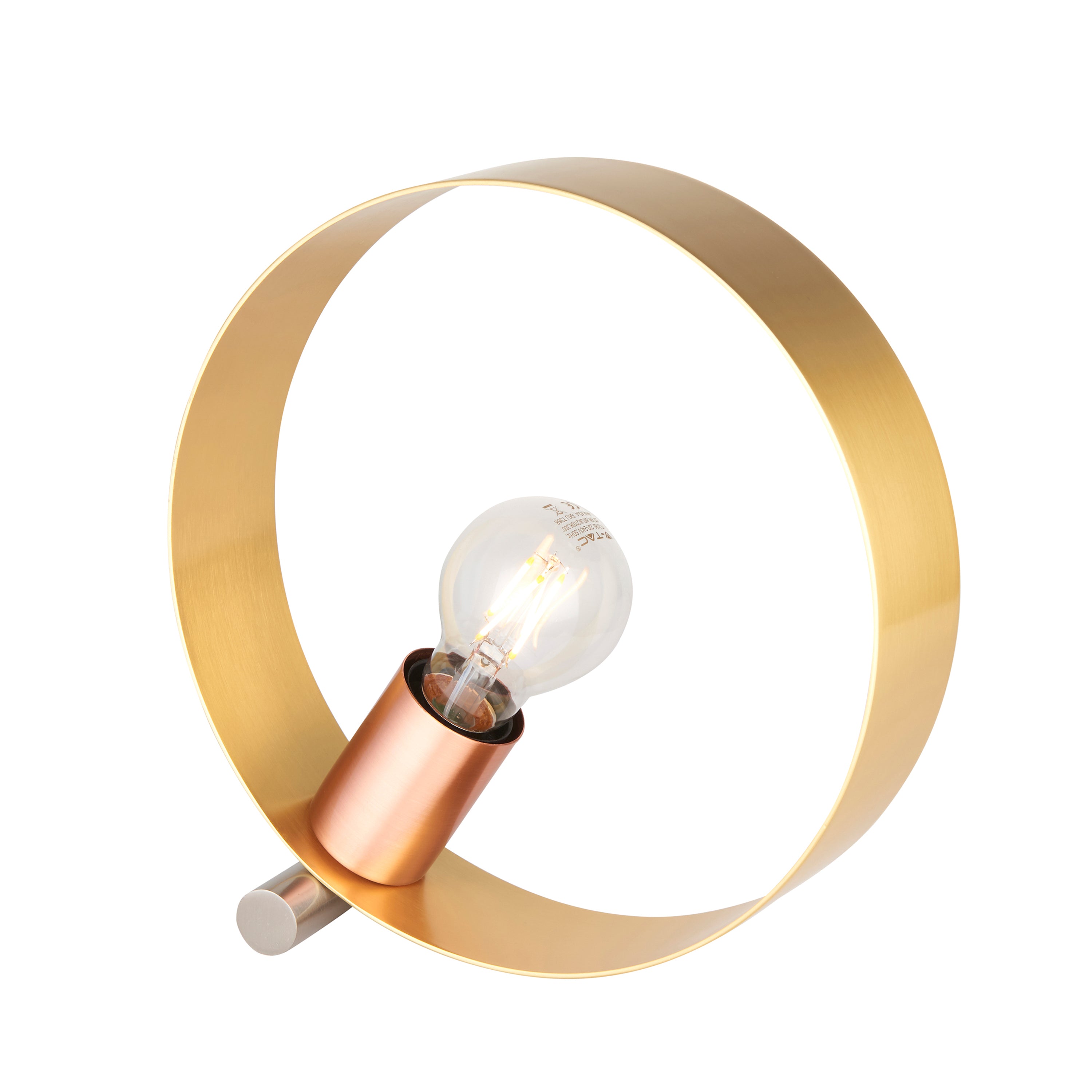 Hoops Table Lamp Brushed Gold