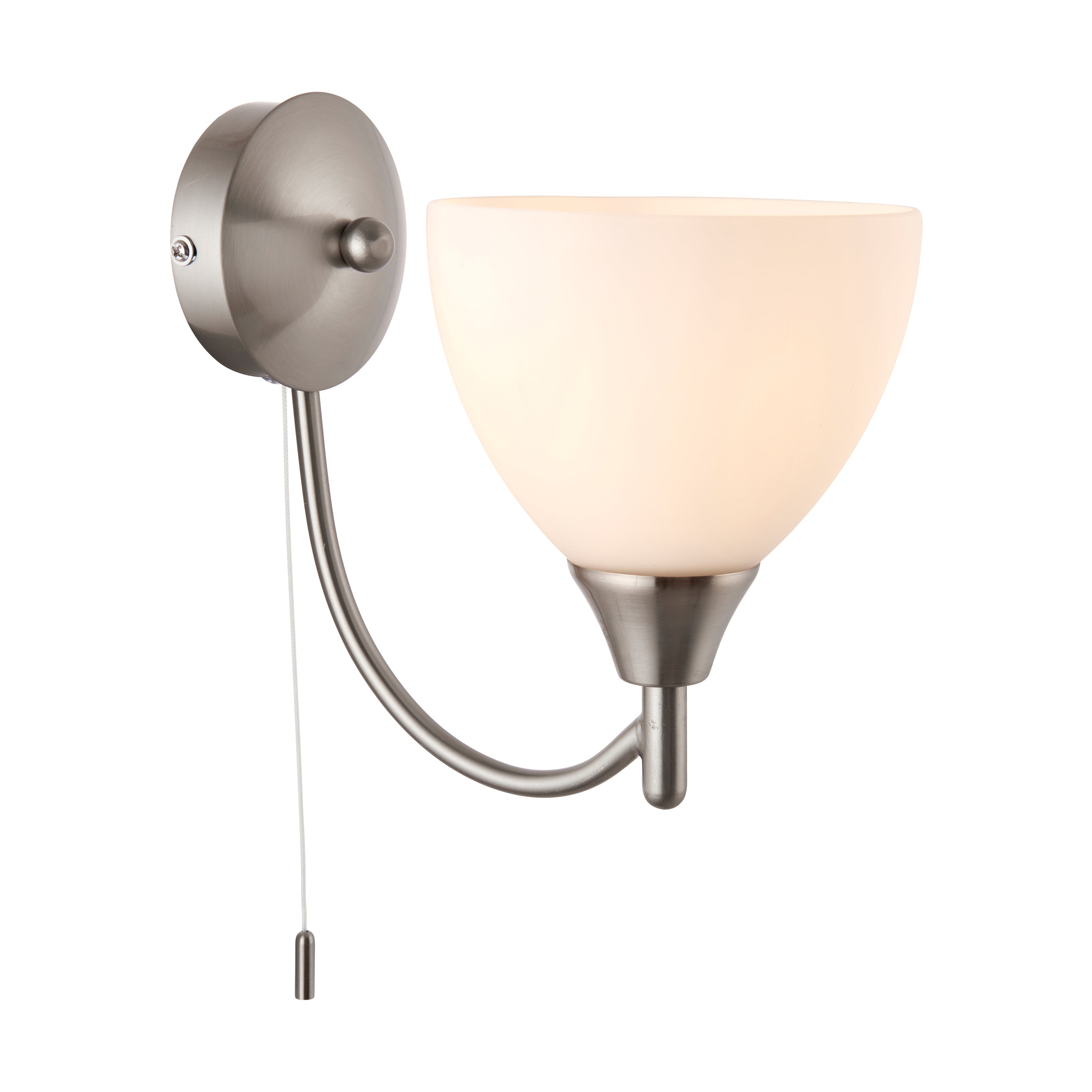 Alston 1 Wall Light Satin Chrome