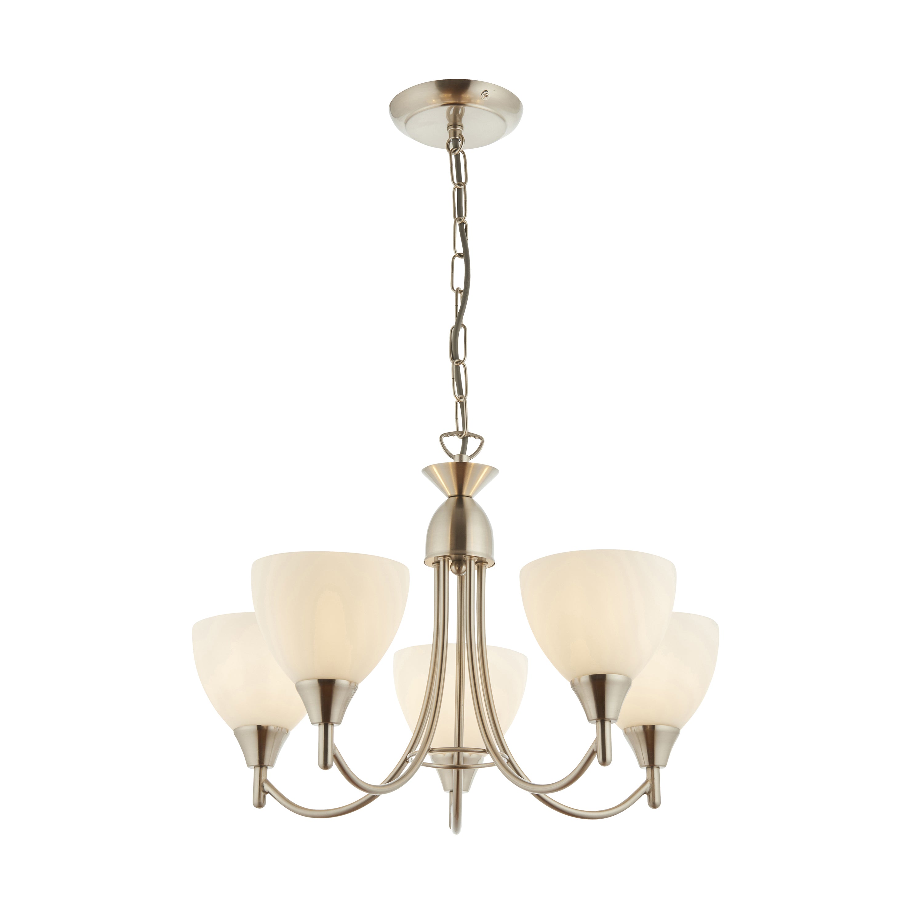 Alston 5 Pendant Light Satin Chrome