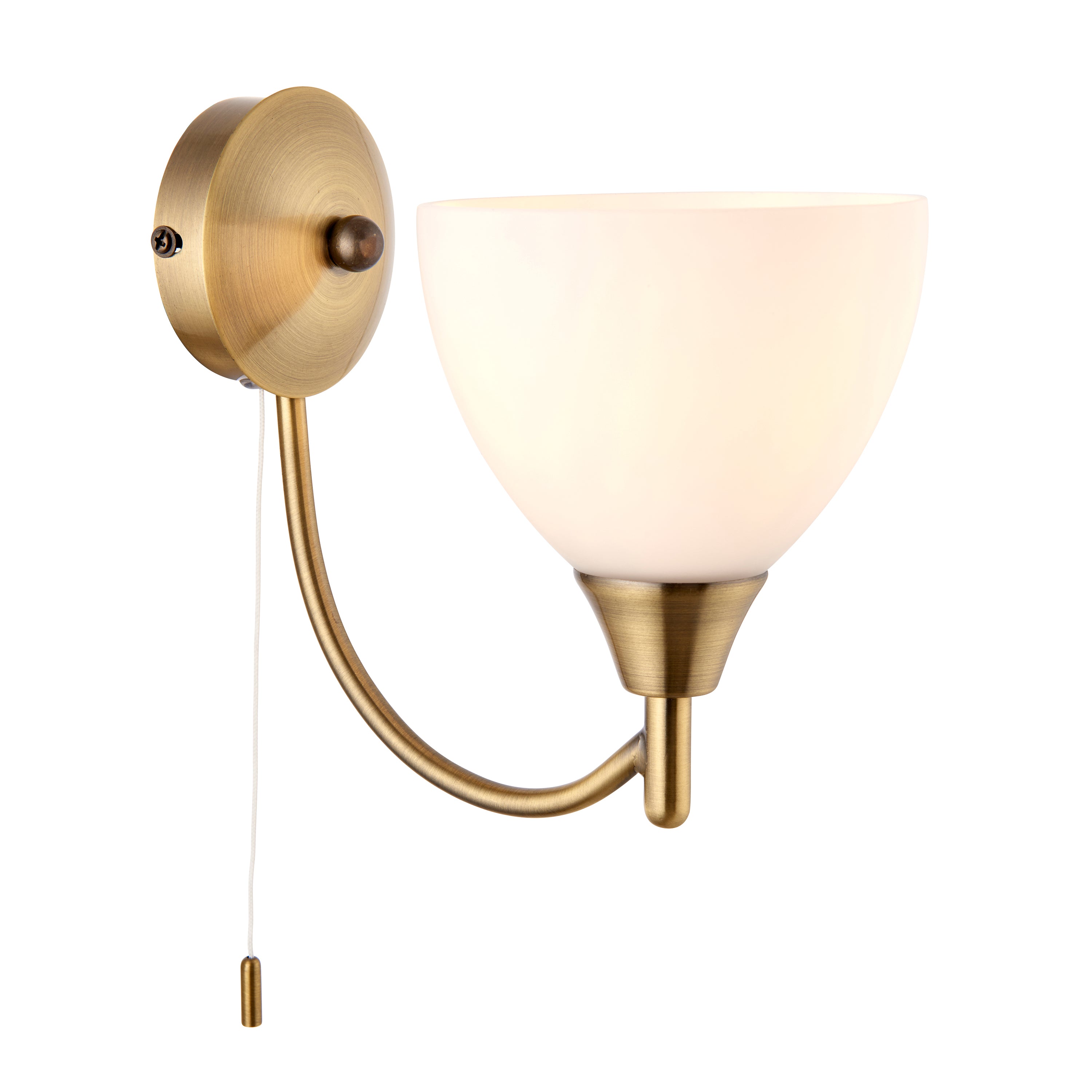 Alston 1 Wall Light Antique Brass