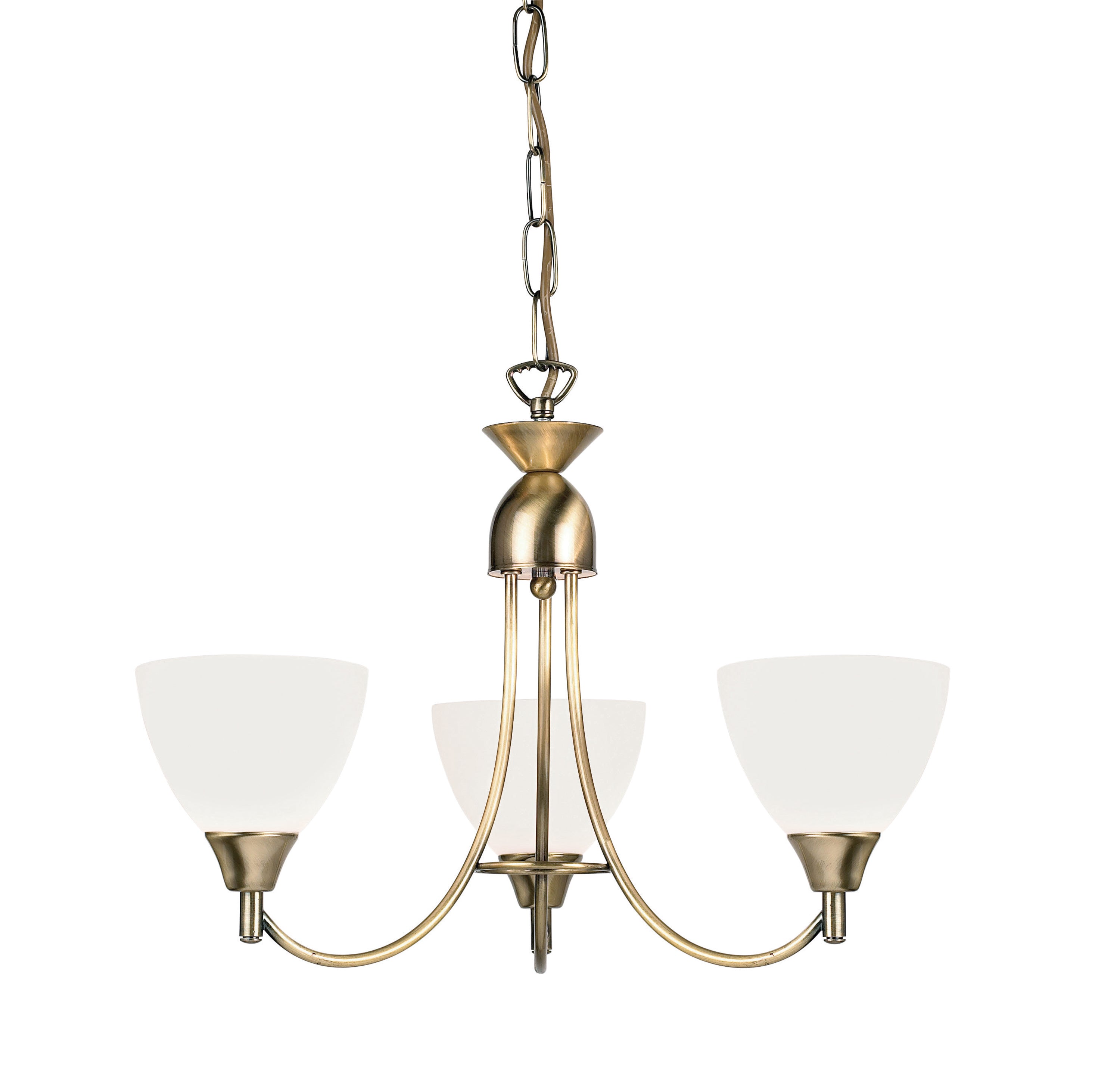 Alston 3 Pendant Light Antique Brass