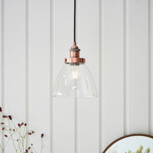 Hanson Pendant Light Aged Copper