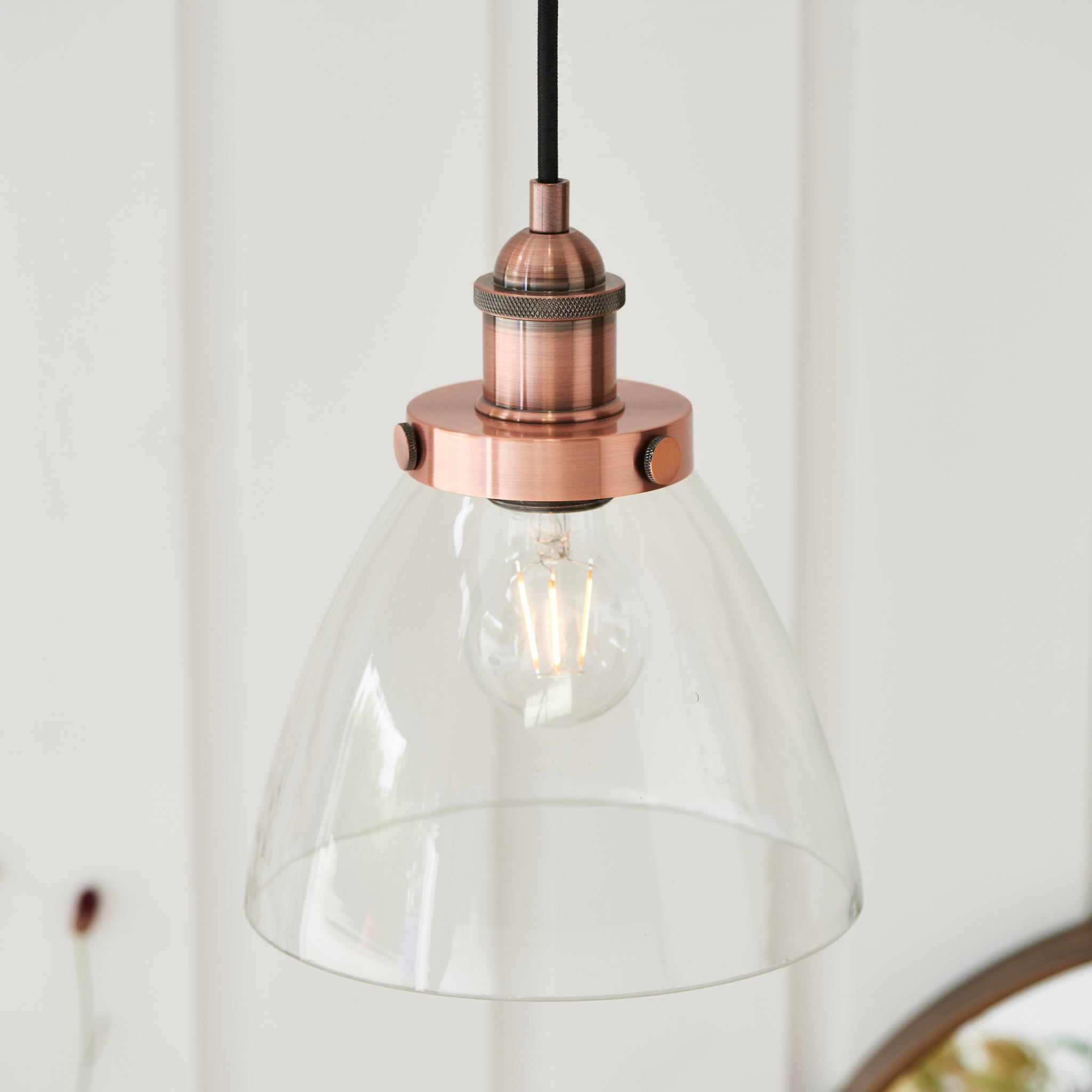 Hanson Pendant Light Aged Copper