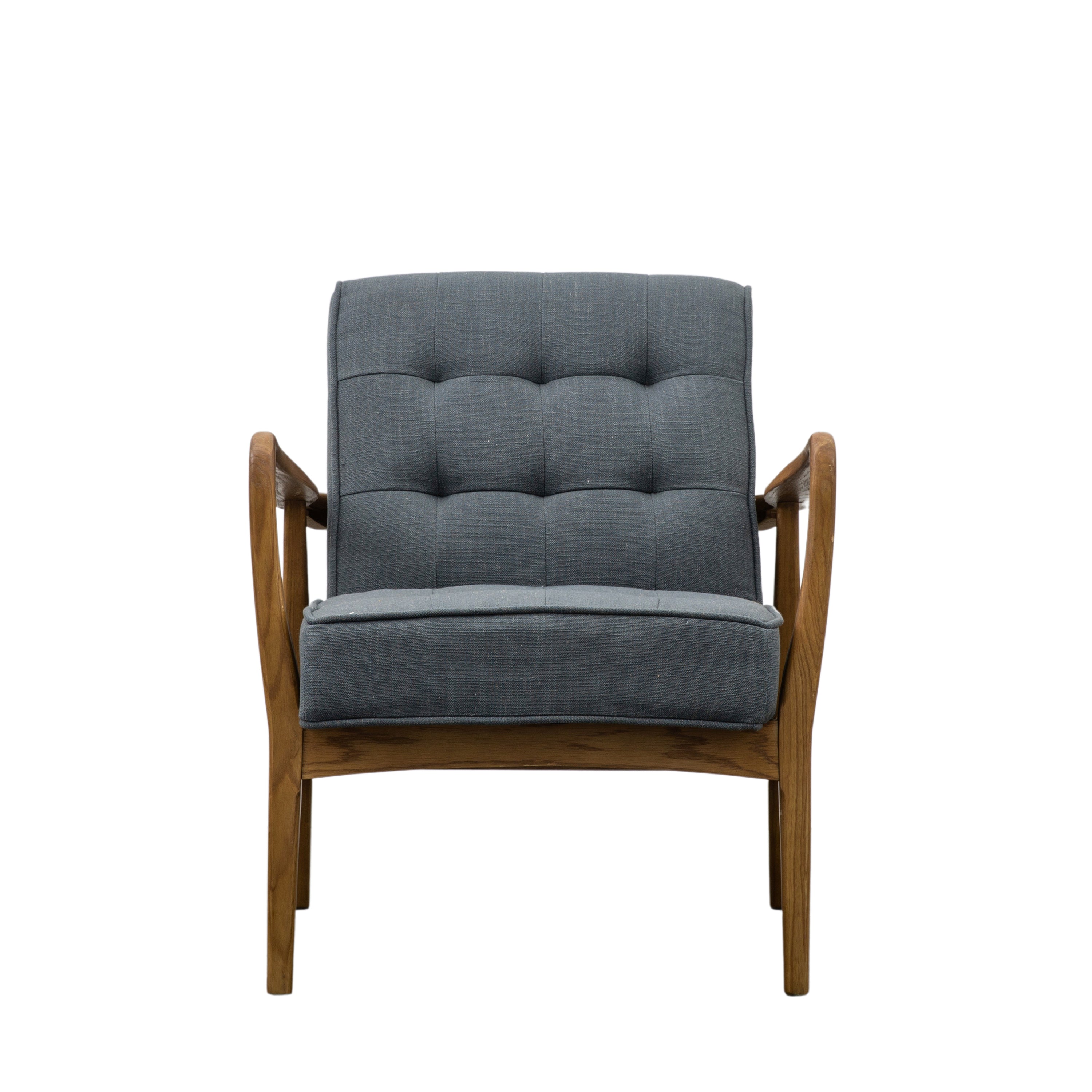 Camden Armchair Dark Grey Linen