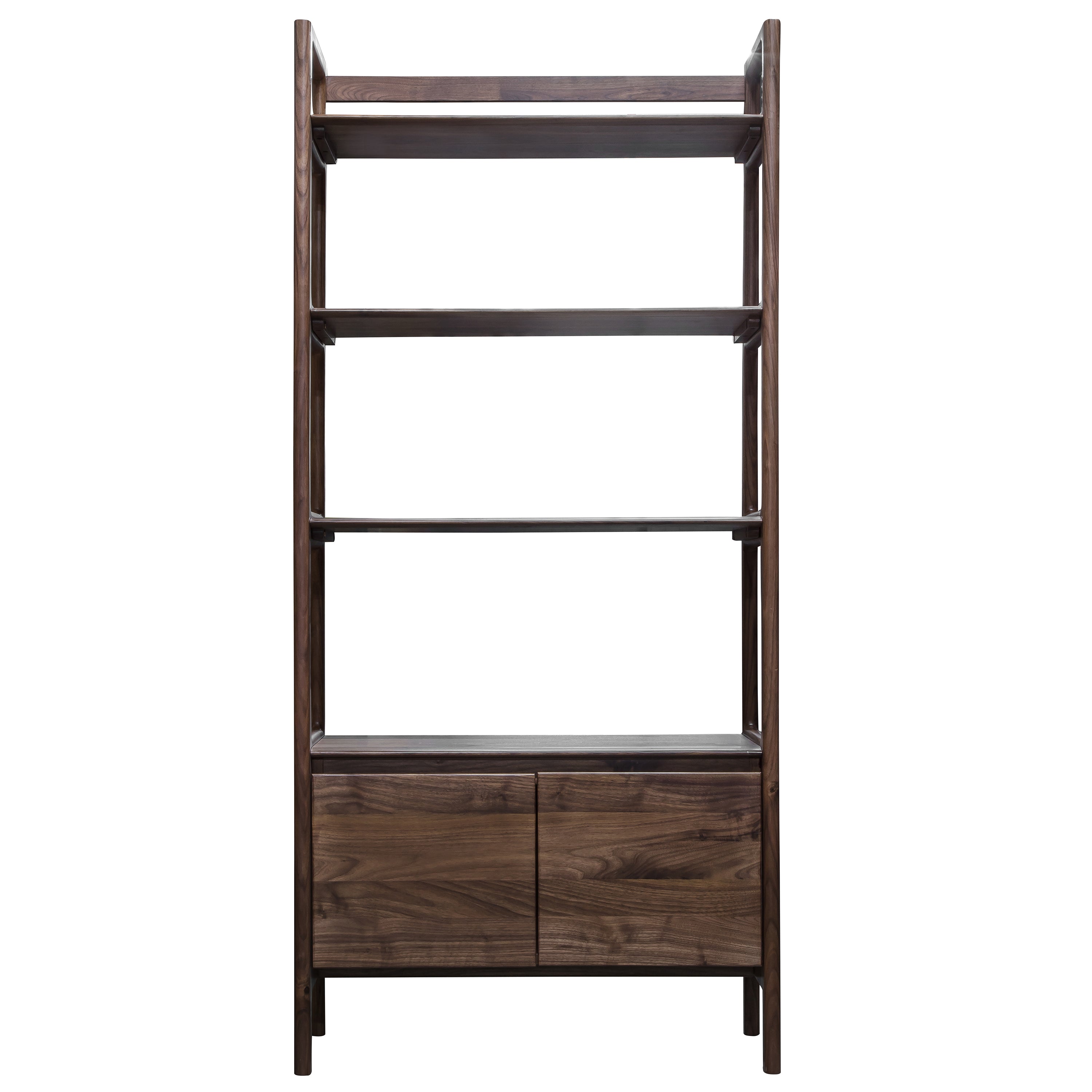 Madri Open Display Unit Walnut