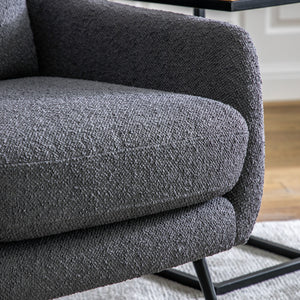 Brampton Armchair Dark Grey Linen