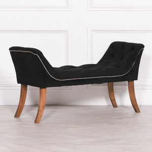 Black Velvet Bench